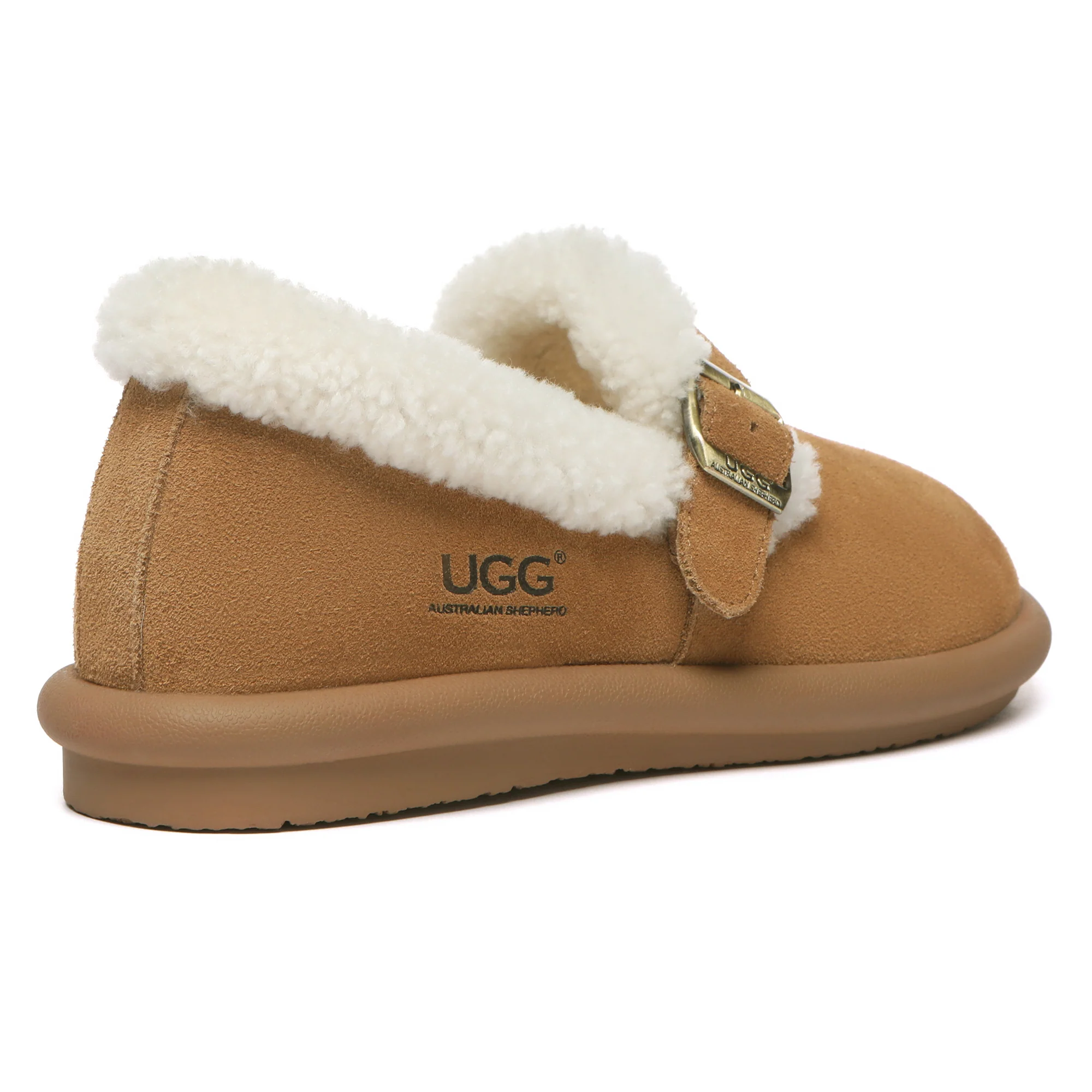 Adjustable Buckle UGG Ankle Slippers - Image 2