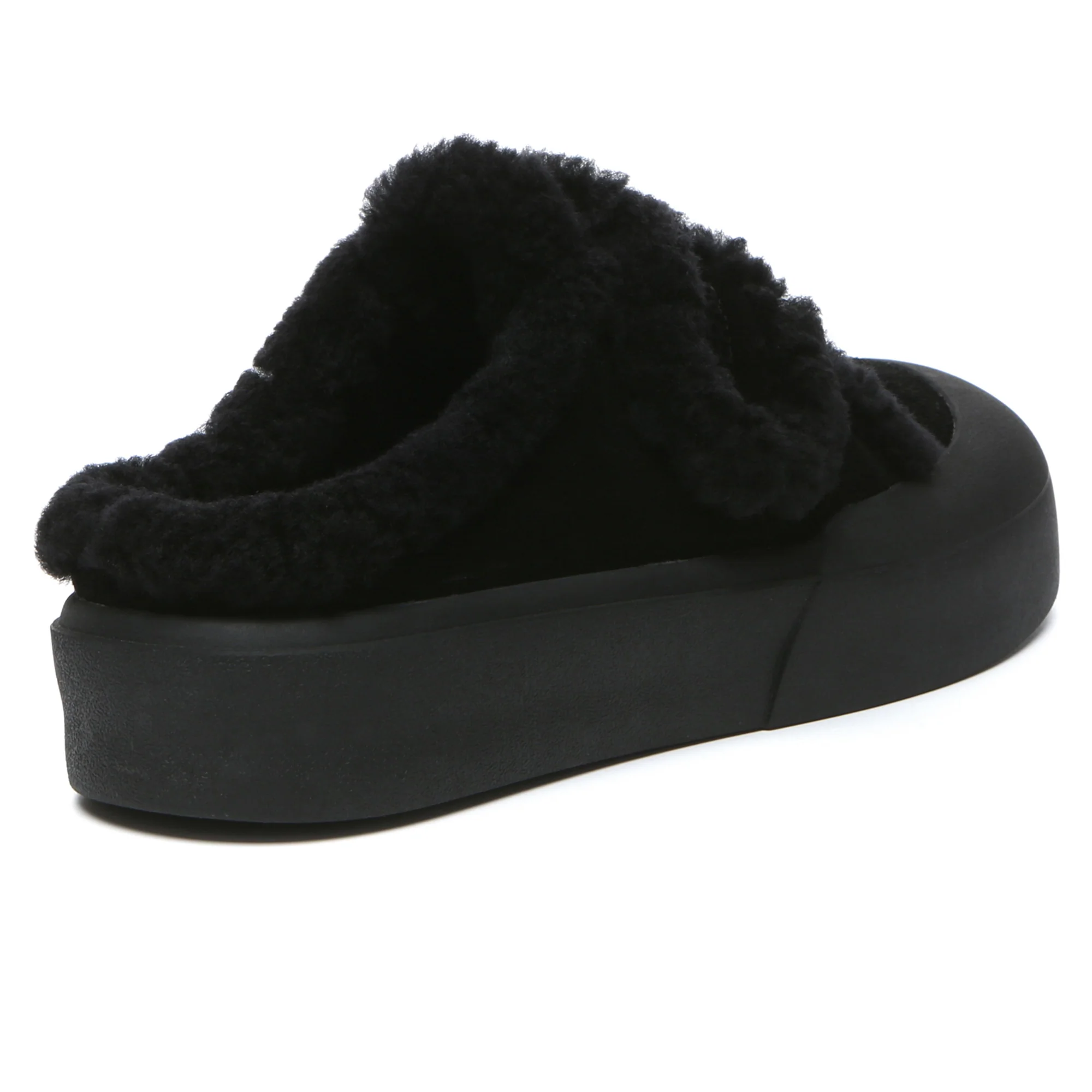 Adjustable Shearling Strap UGG Slippers - Image 2