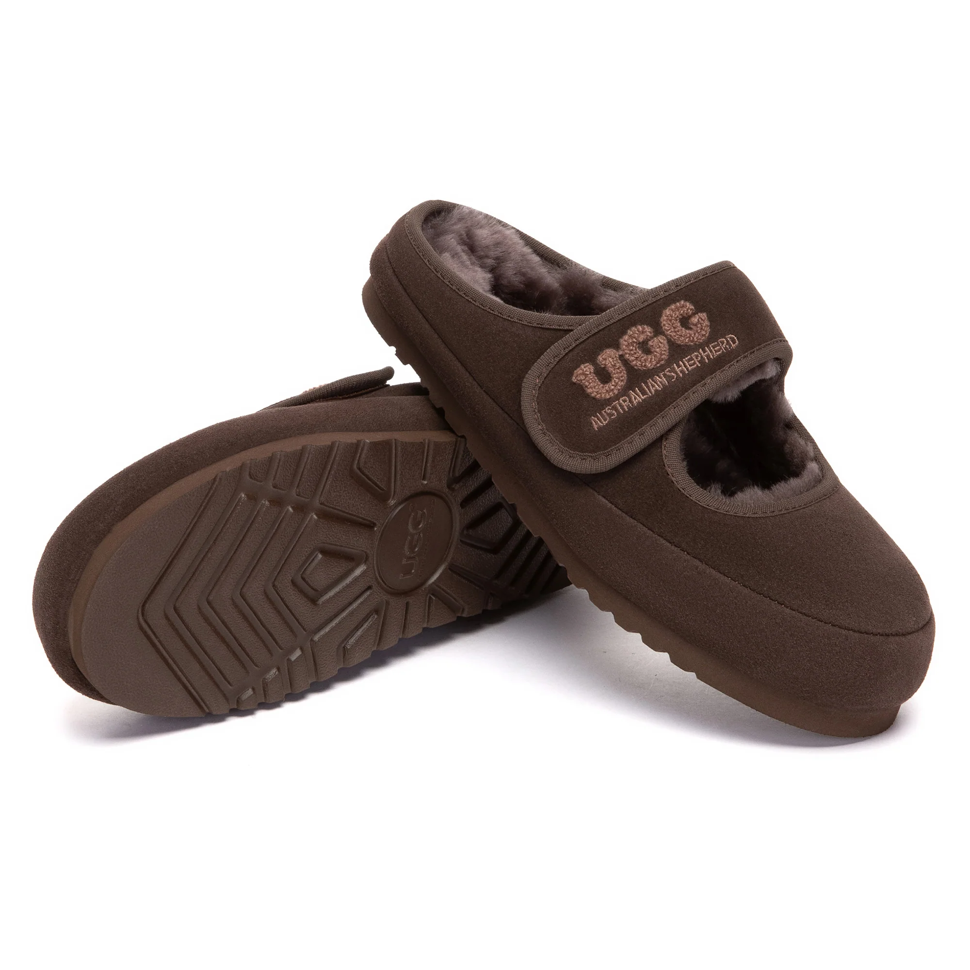 Adjustable Strap Mary Jane UGG Slippers - Image 10