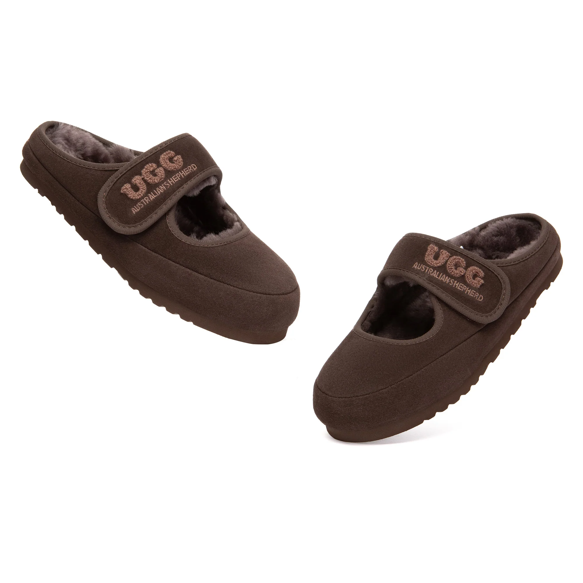 Adjustable Strap Mary Jane UGG Slippers - Image 9