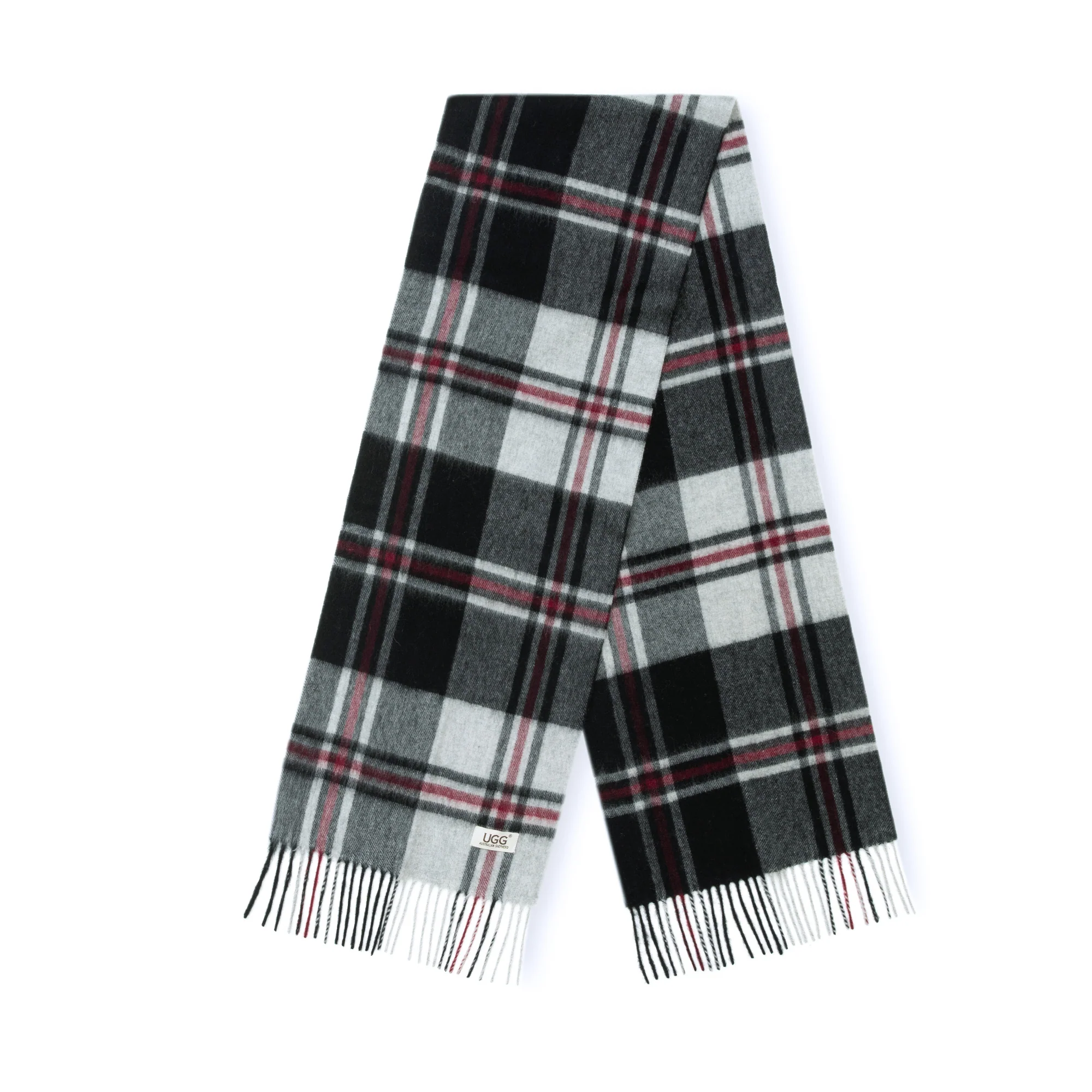 Australian Merino Wool Check Scarf - Image 3