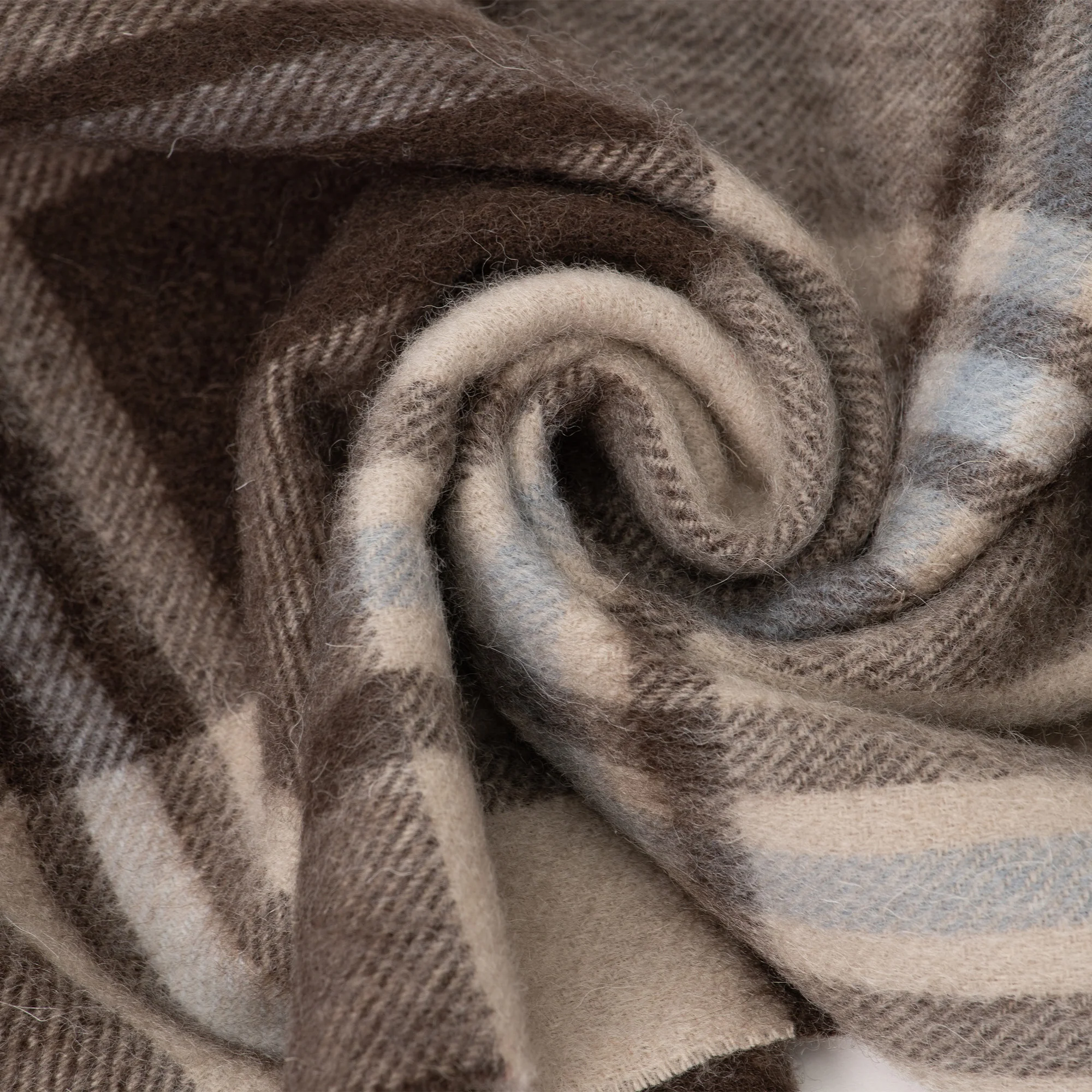 Australian Merino Wool Check Scarf - Image 30