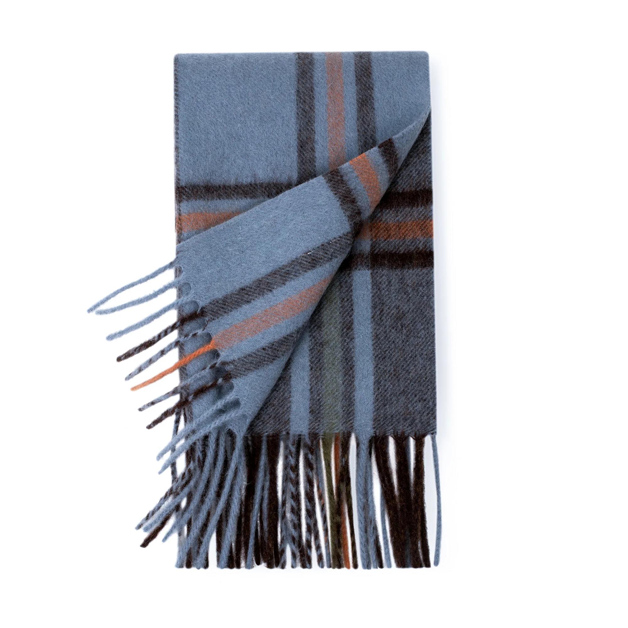Australian Merino Wool Check Scarf - Image 36