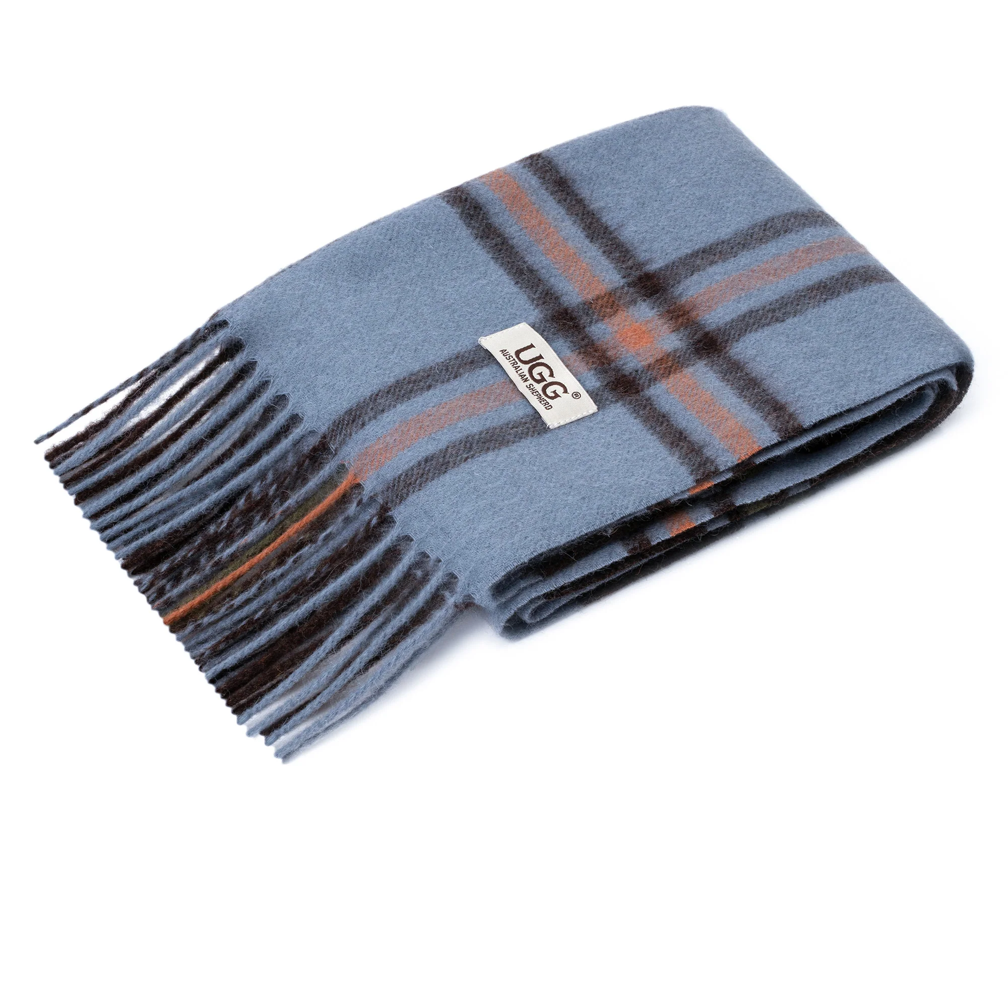 Australian Merino Wool Check Scarf - Image 37