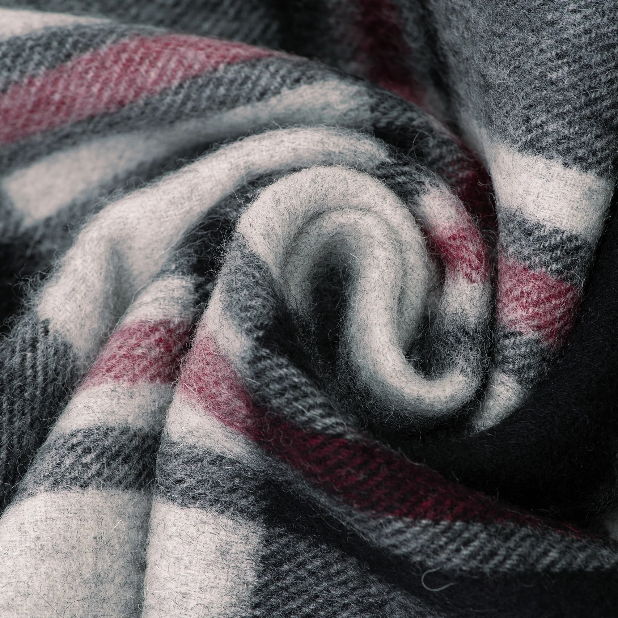 Australian Merino Wool Check Scarf - Image 5