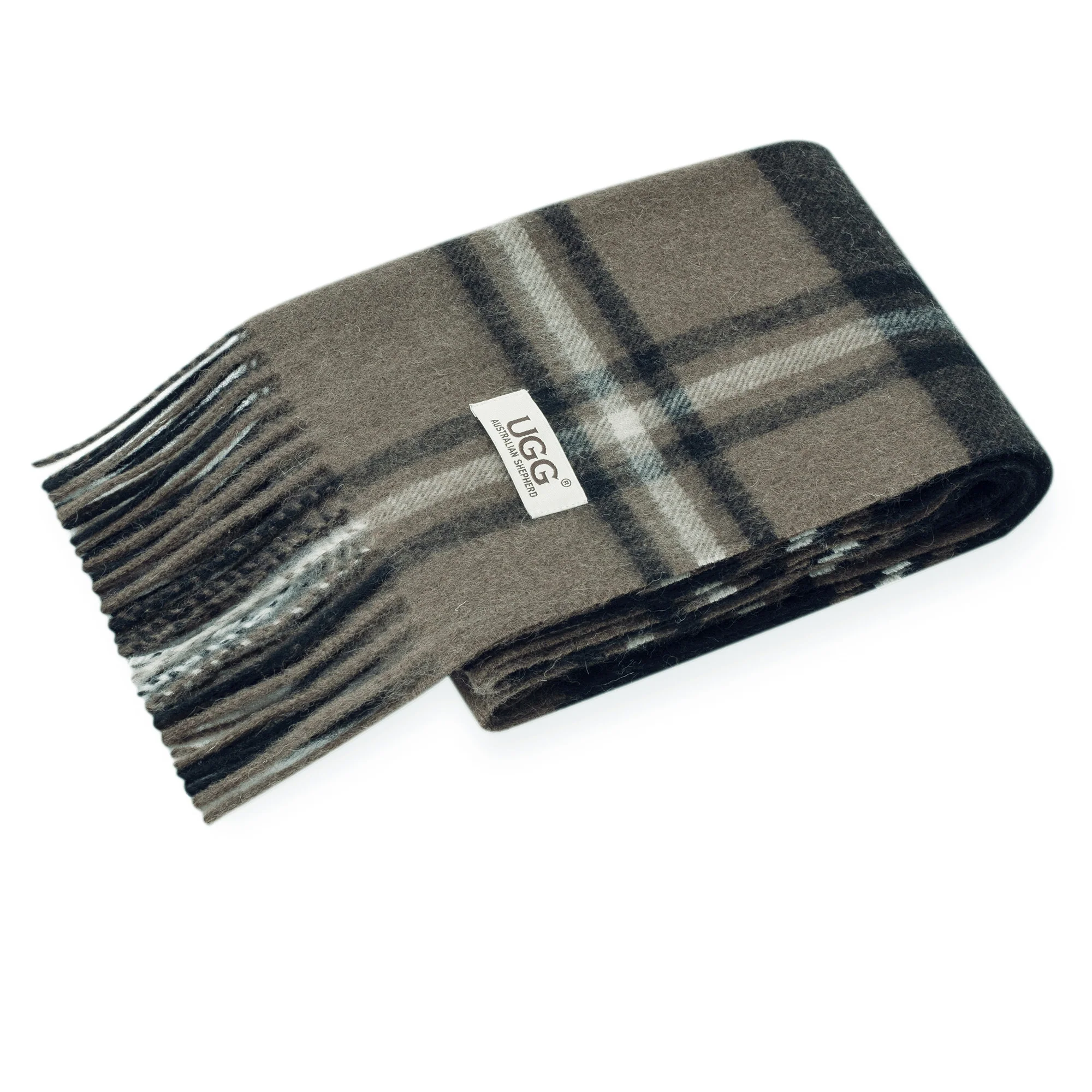 Australian Merino Wool Check Scarf - Image 7