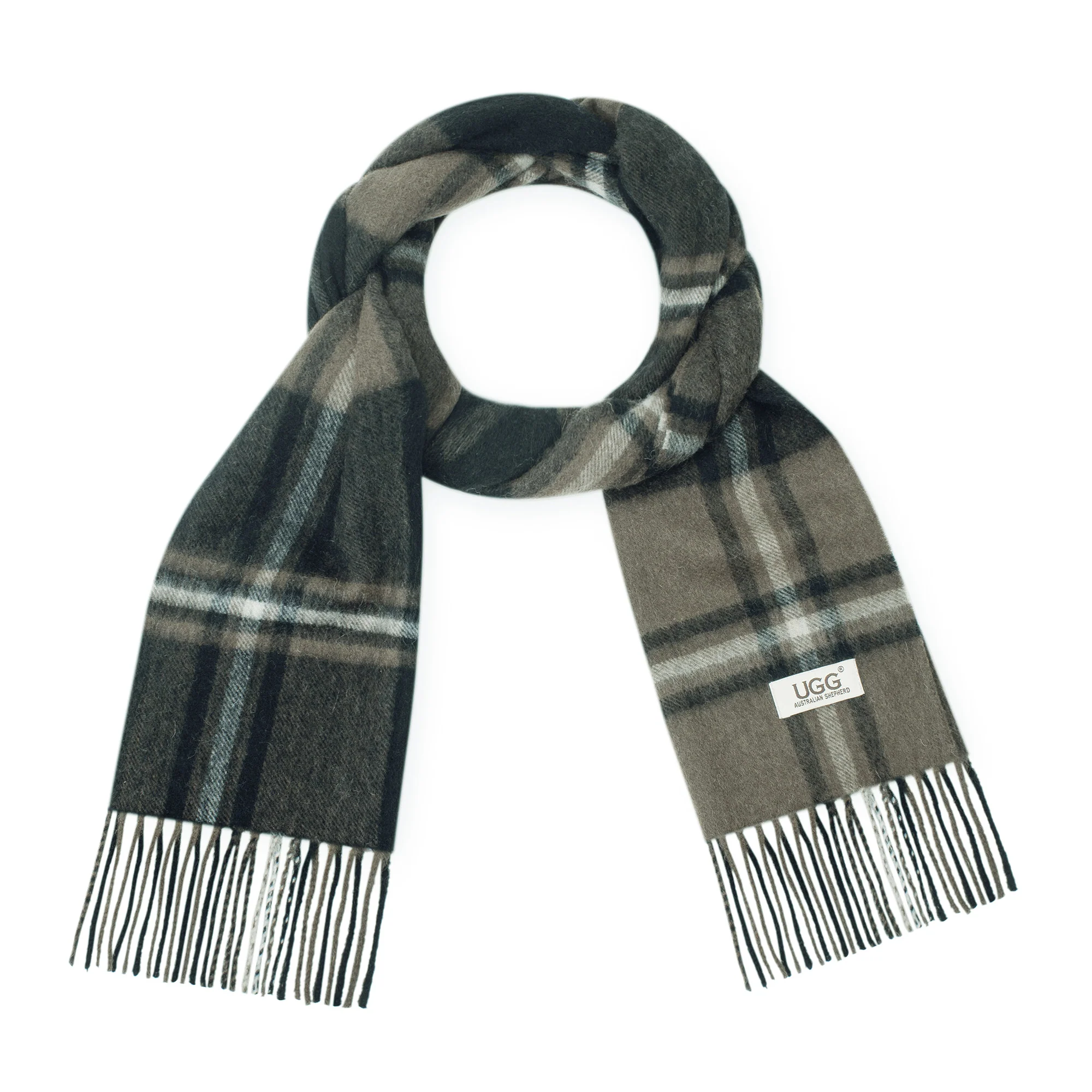 Australian Merino Wool Check Scarf - Image 9
