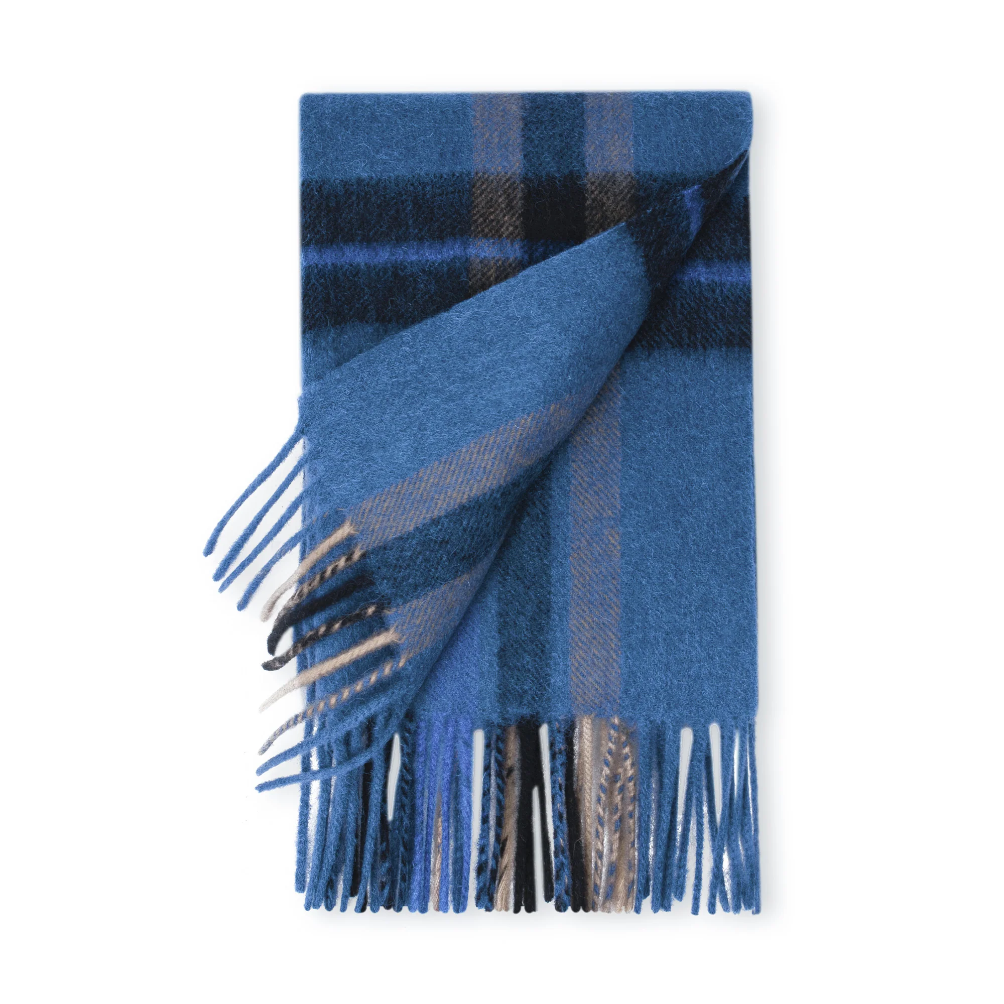 Australian Merino Wool Check Scarf II - Image 56