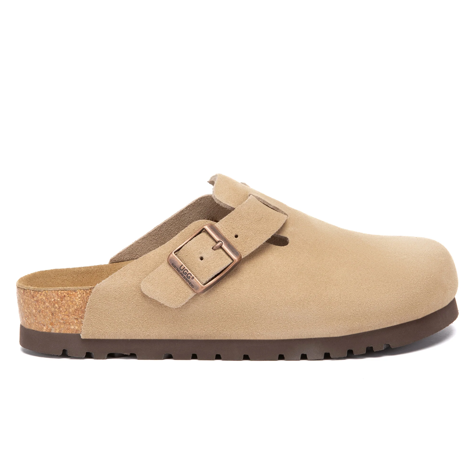 Birkie Suede Buckle Clogs - Image 11