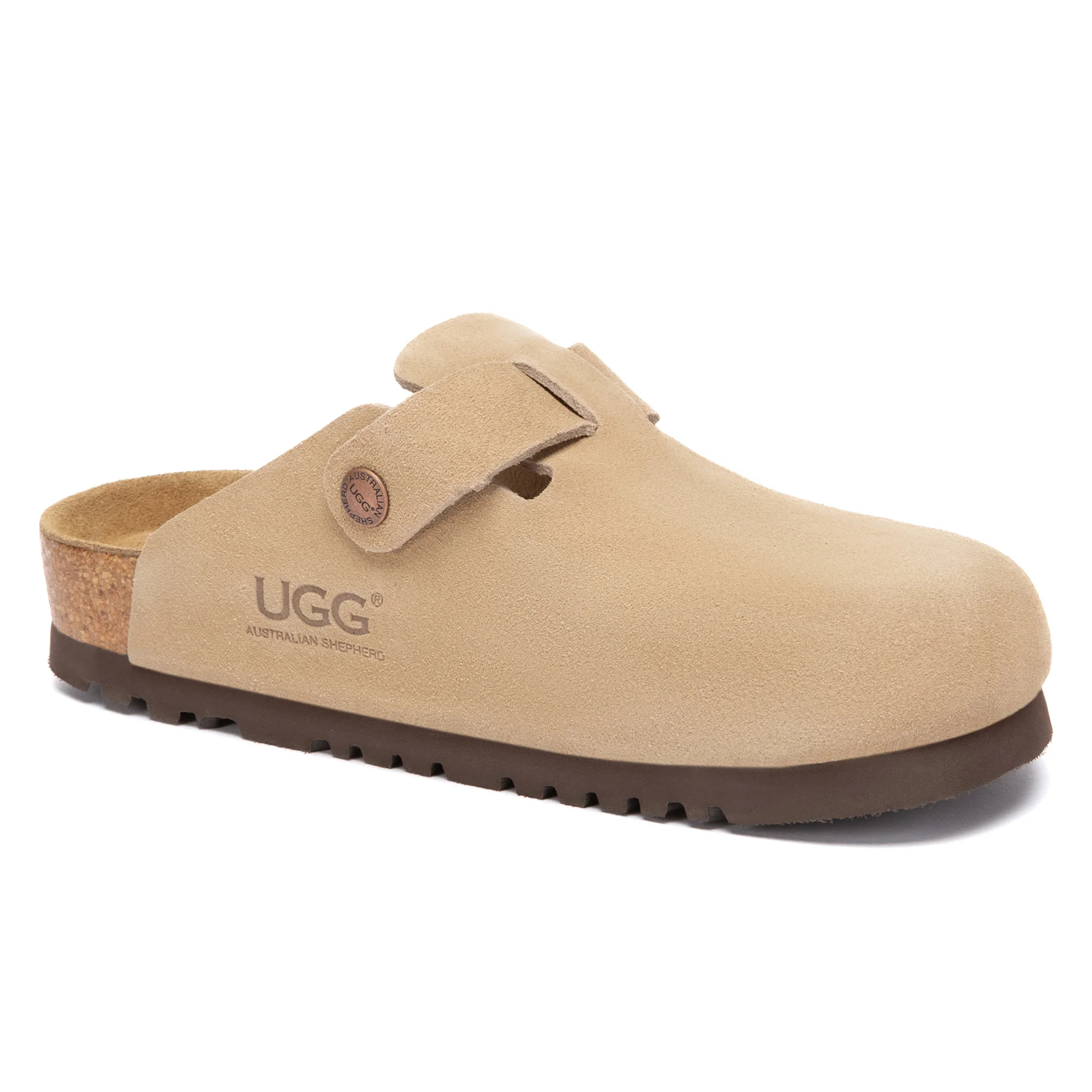 Birkie Suede Buckle Clogs - Image 12