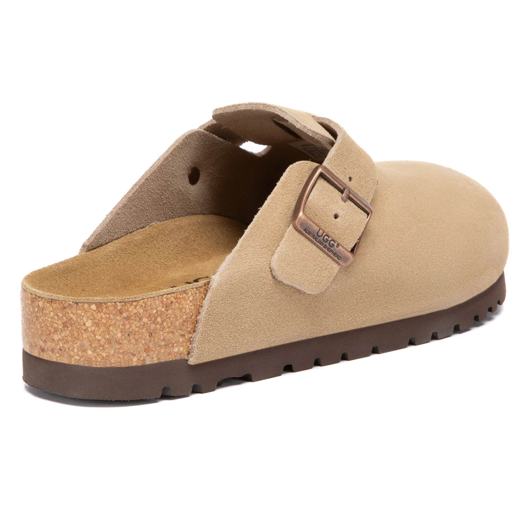 Birkie Suede Buckle Clogs - Image 13