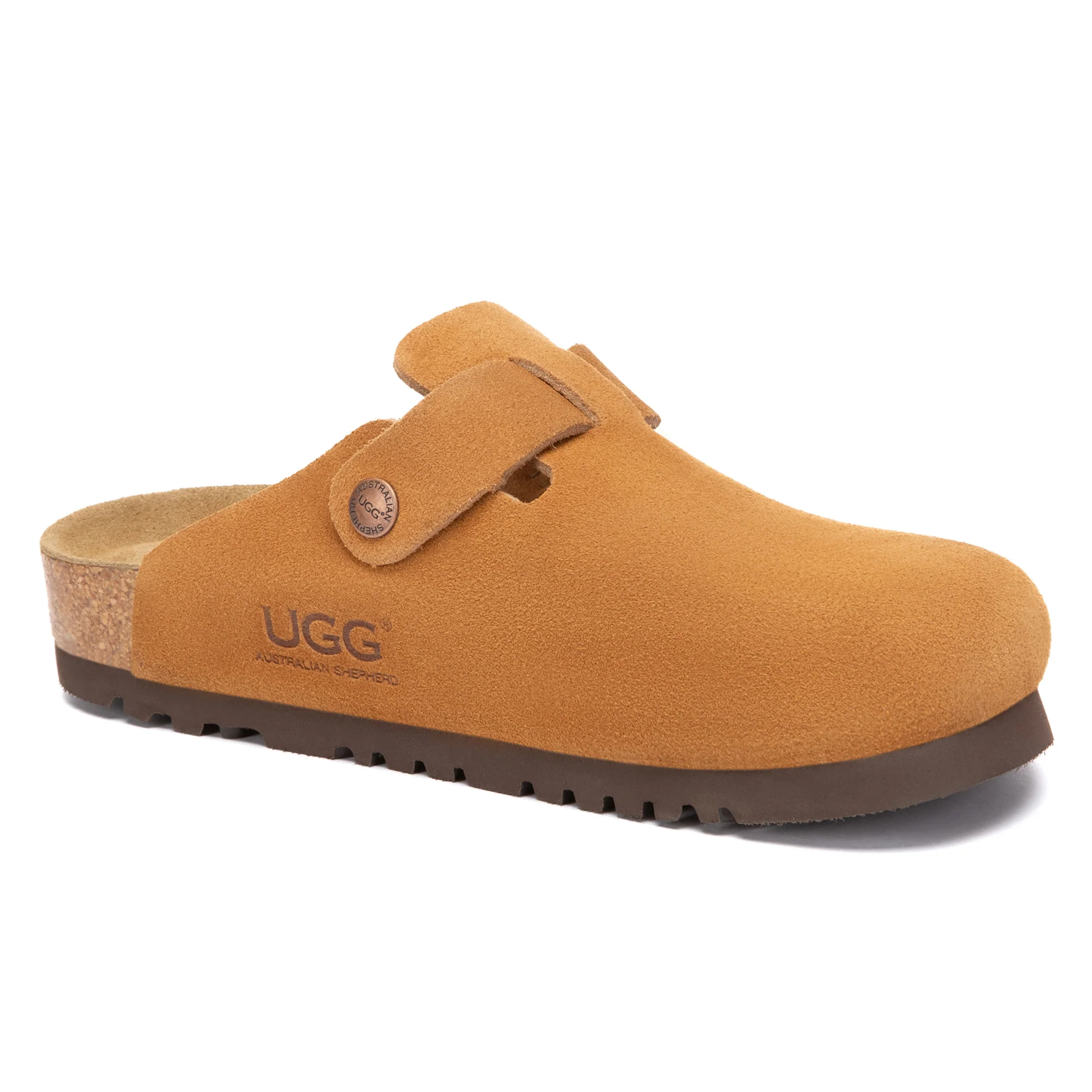 Birkie Suede Buckle Clogs - Image 2