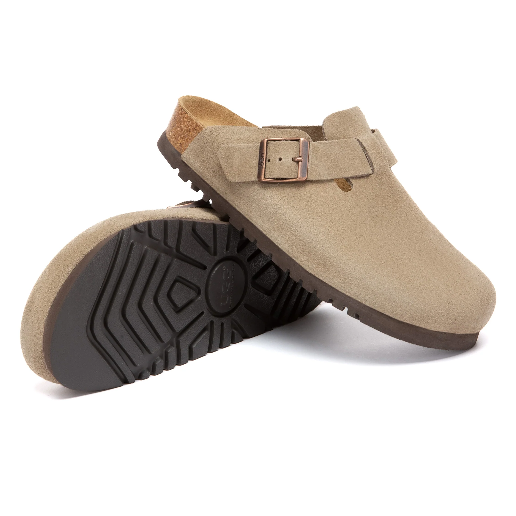 Birkie Suede Buckle Clogs - Image 20