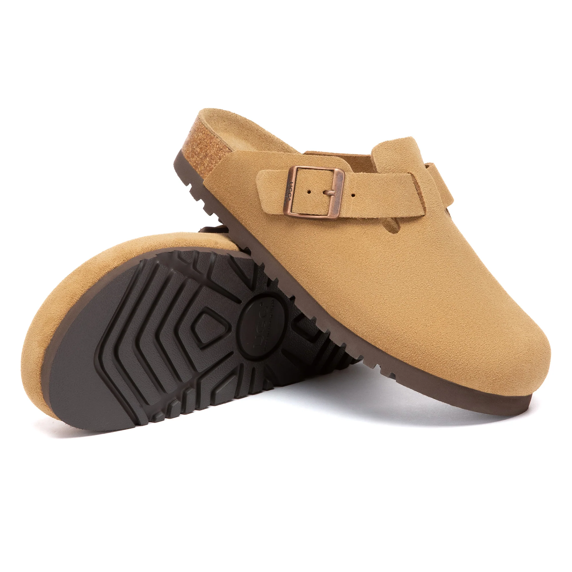 Birkie Suede Buckle Clogs - Image 25