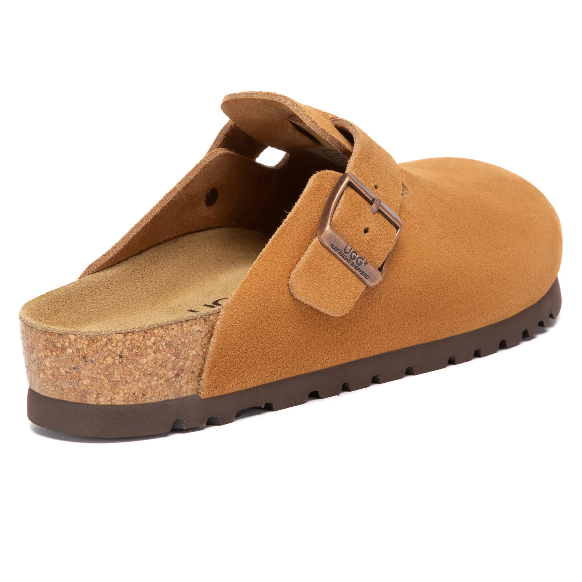 Birkie Suede Buckle Clogs - Image 3