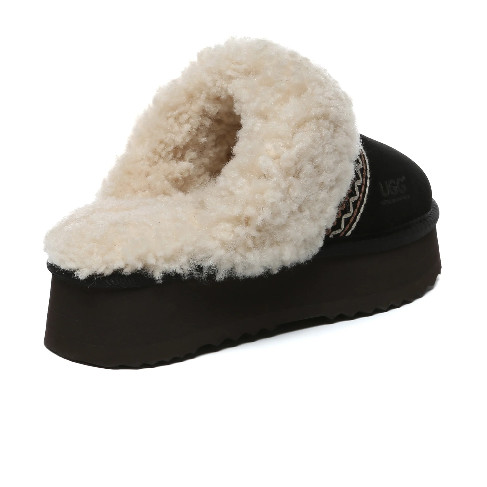Bohemian Knitted UGG Platform Slippers - Image 7
