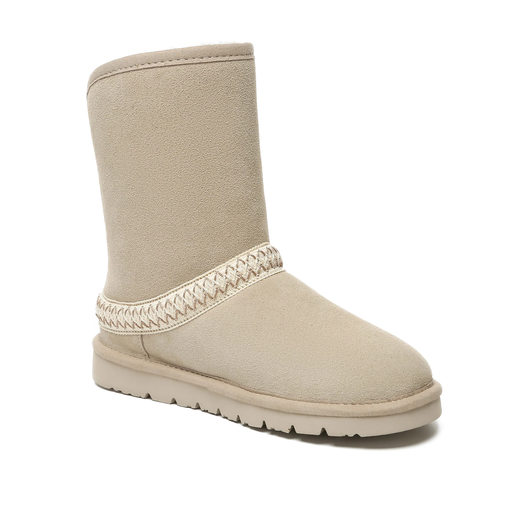 Bohemian Knitted UGG Short Classic Boots - Image 8