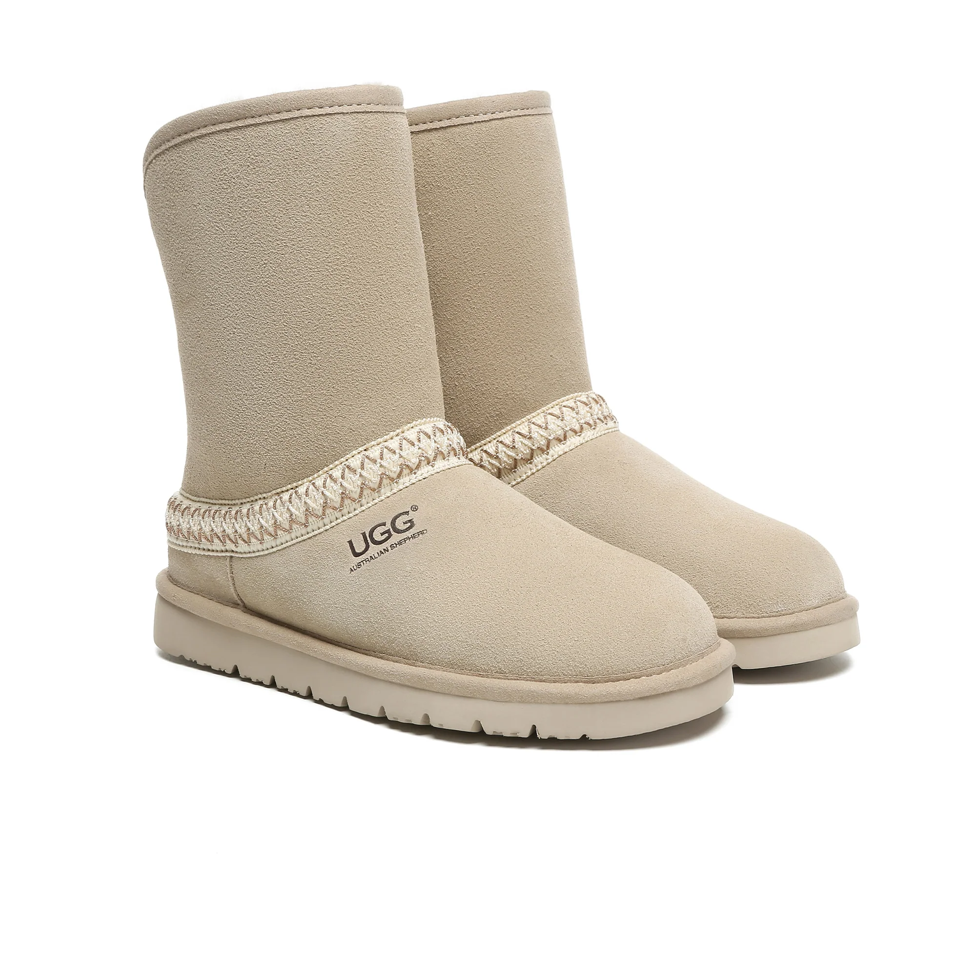 Bohemian Knitted UGG Short Classic Boots - Image 9
