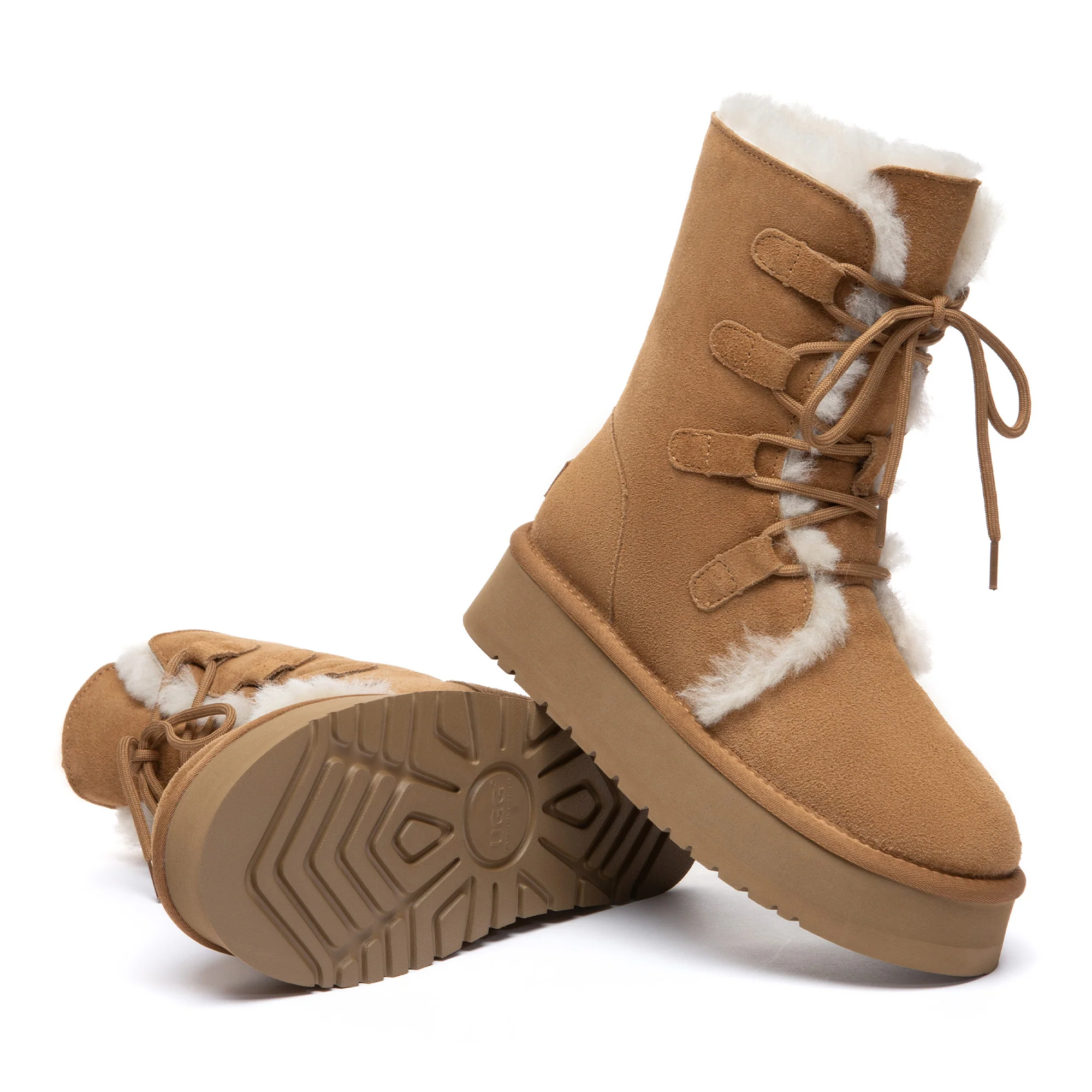 Bruno Lace-Up Tall Platform UGG Boots - Image 5
