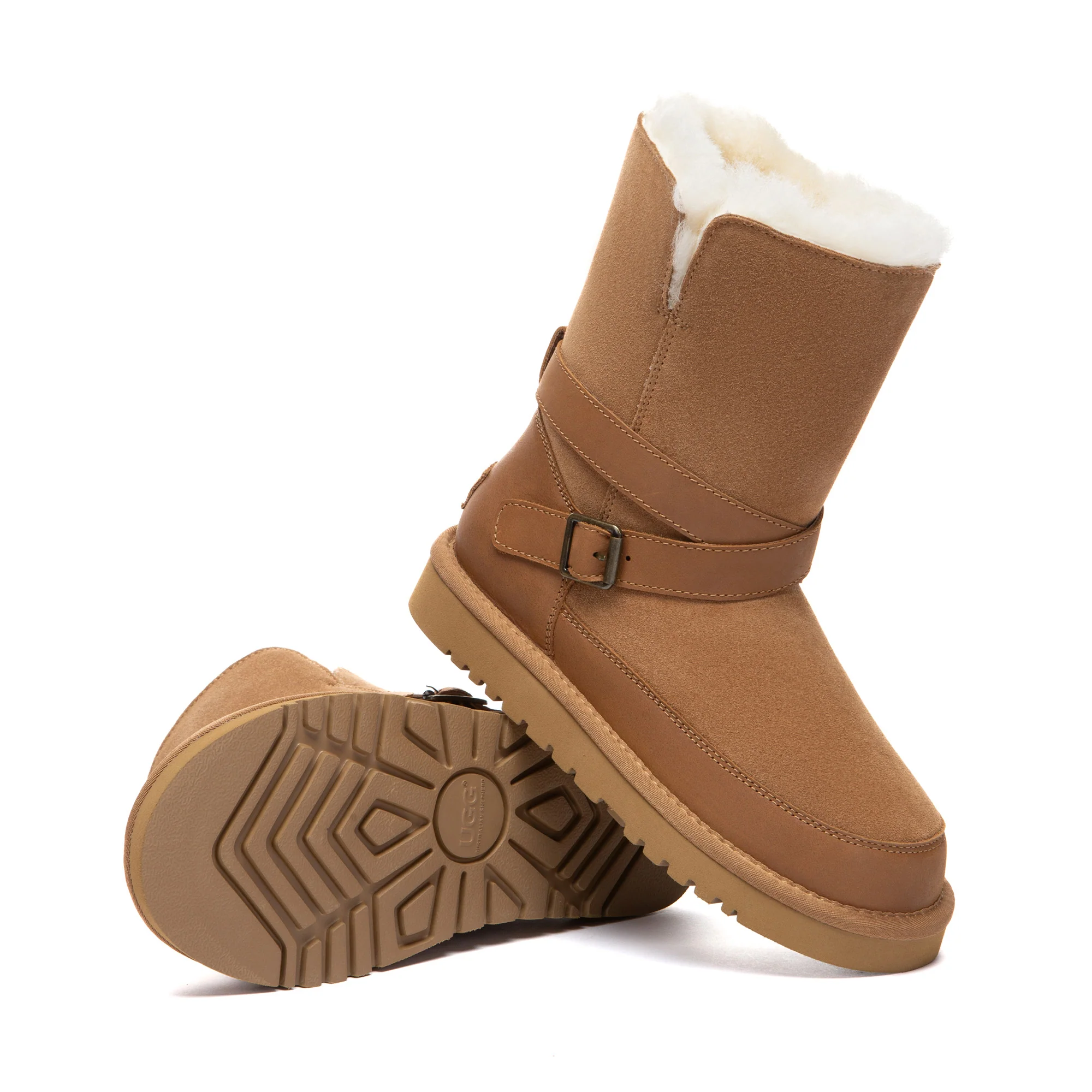 Buckle Strap Classic Short UGG Boots - Image 5