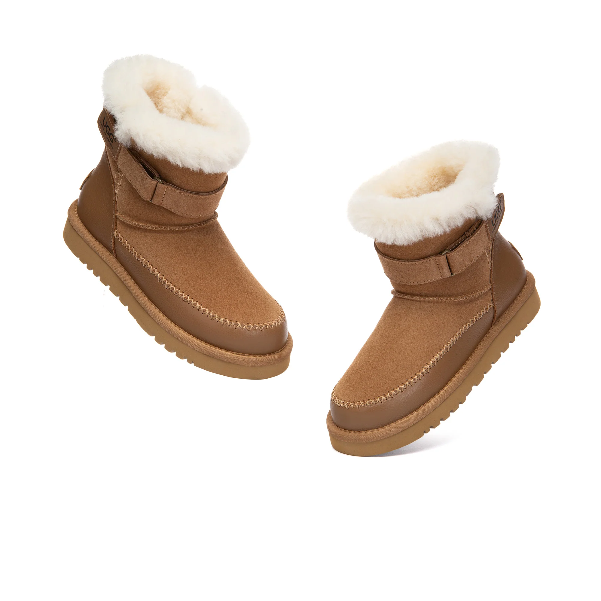 Buckle Strap Fashion UGG Boots - Image 4