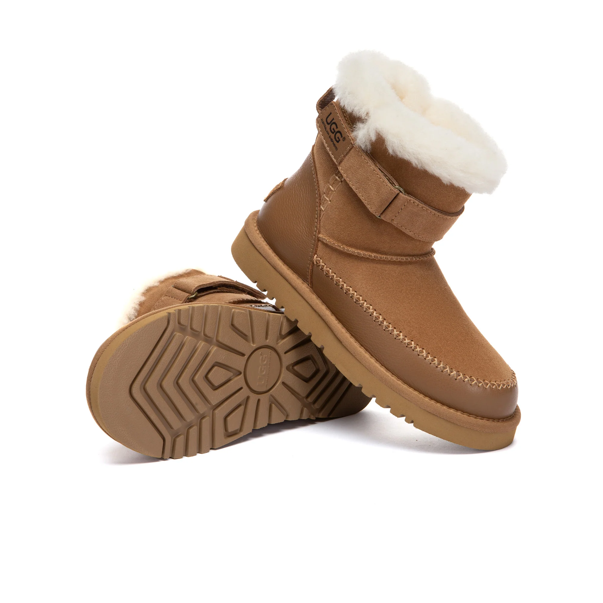 Buckle Strap Fashion UGG Boots - Image 5