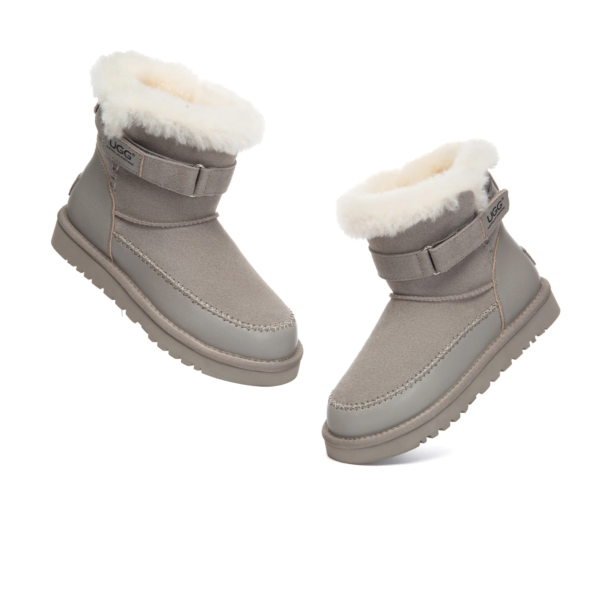 Buckle Strap Fashion UGG Boots - Image 9