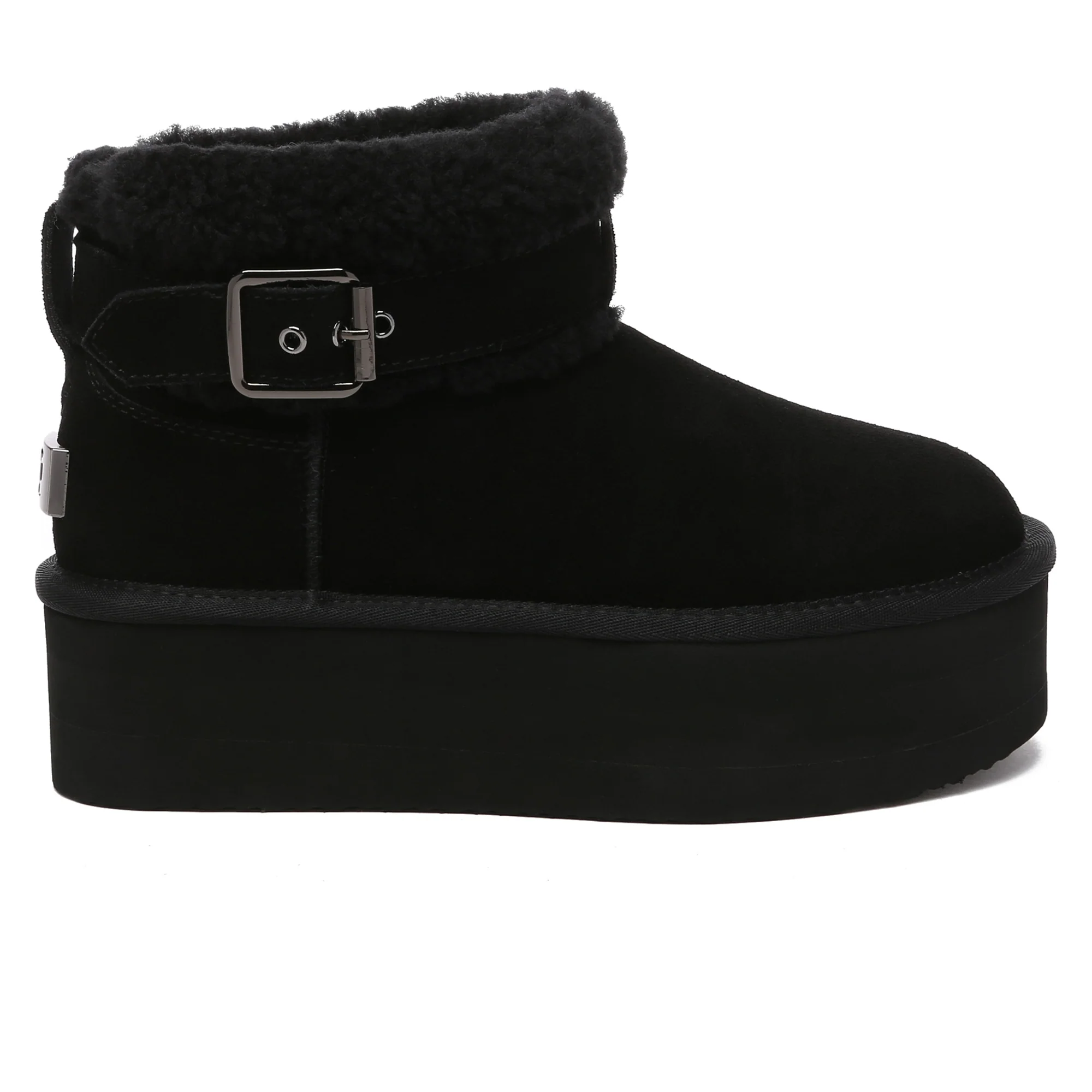 Buckle Strap Platform UGG Boots - Image 6