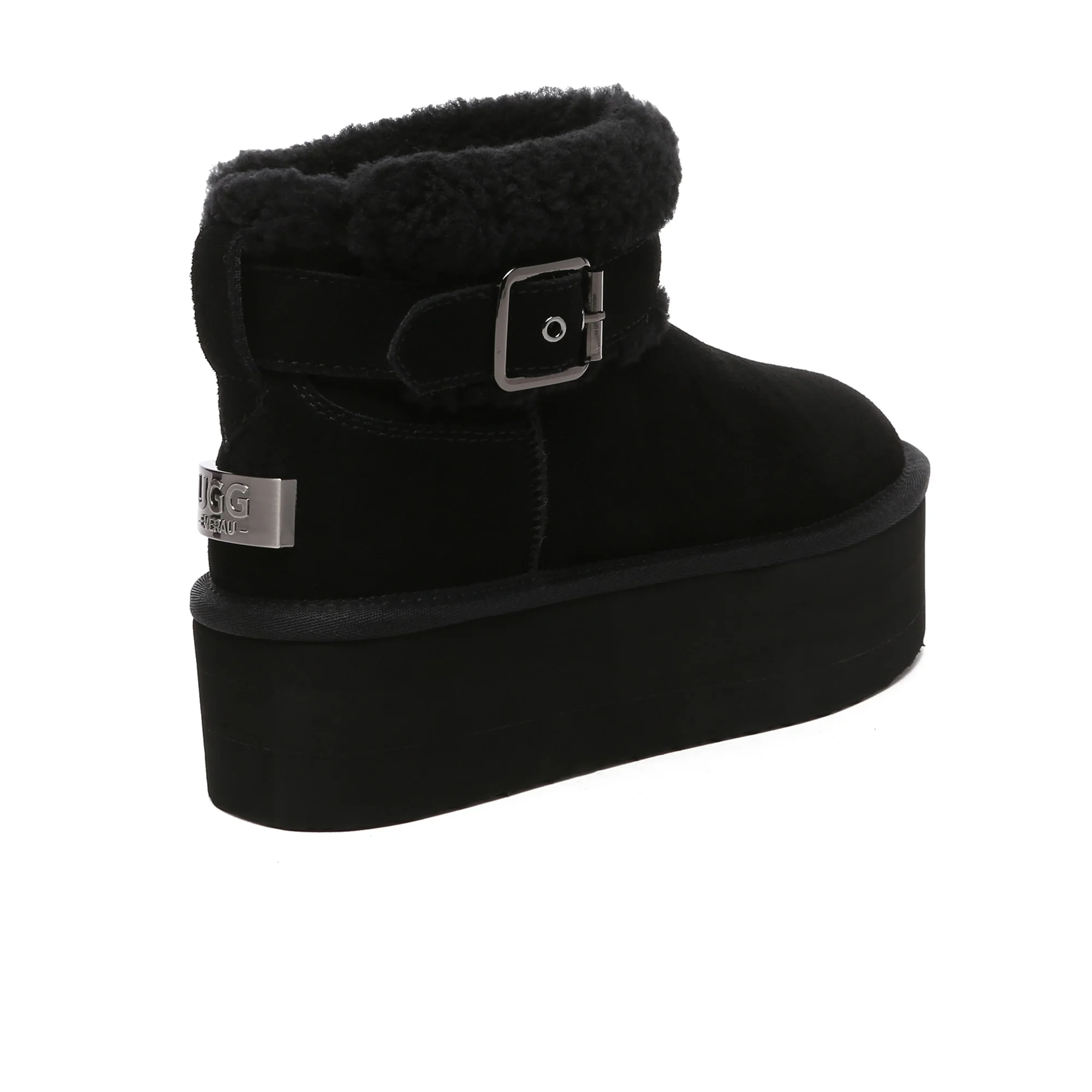 Buckle Strap Platform UGG Boots - Image 7