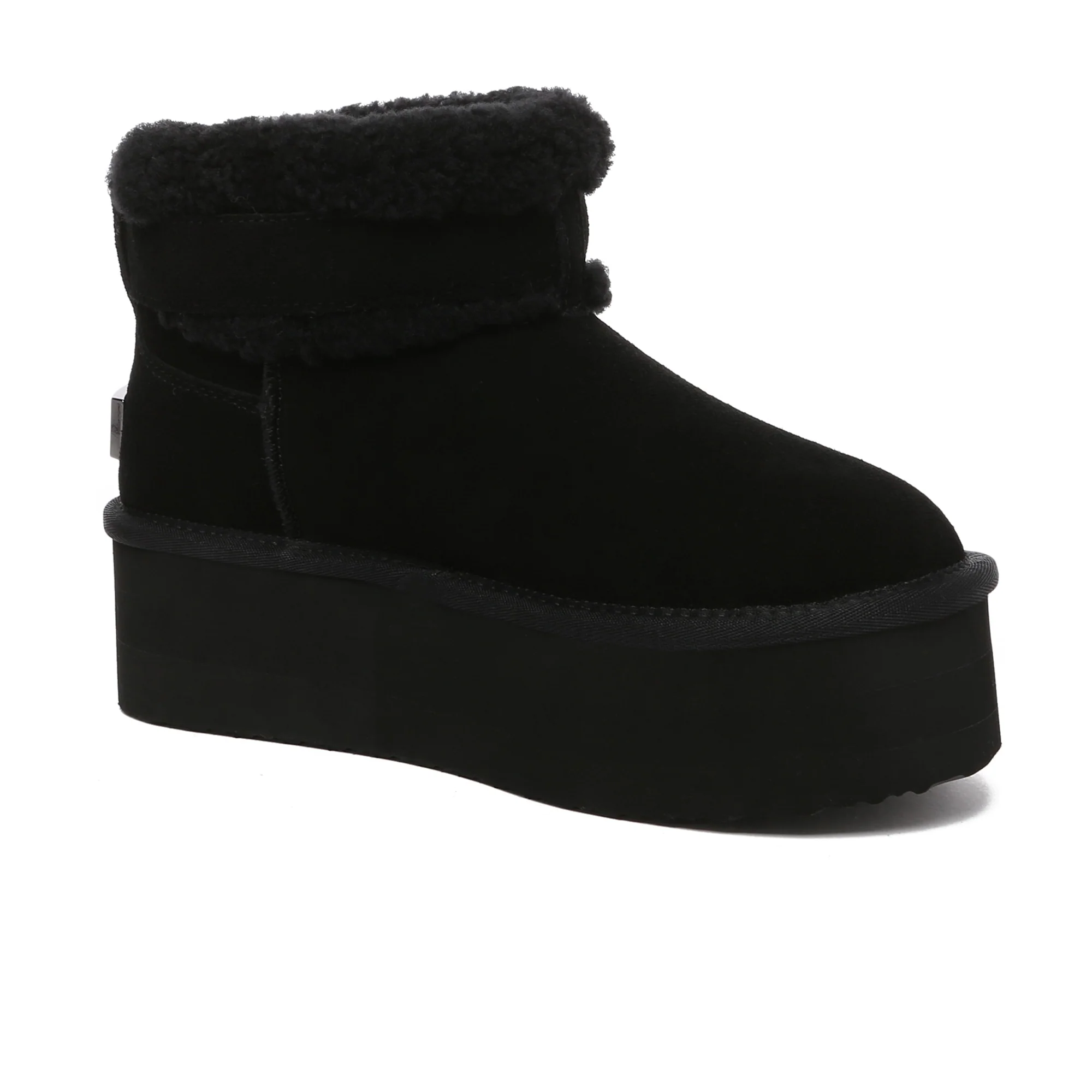 Buckle Strap Platform UGG Boots - Image 8