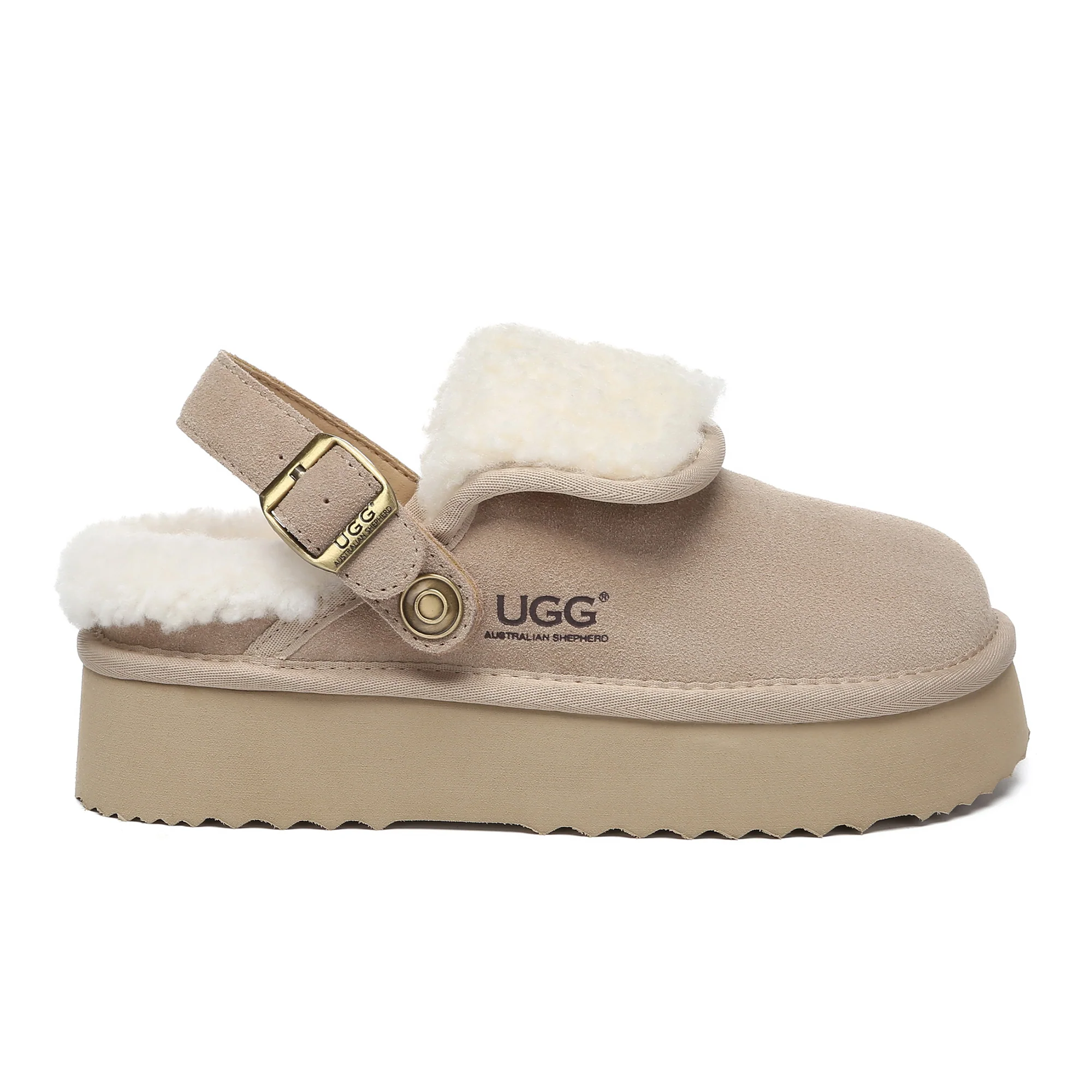Buckle Strap UGG Platform Slippers Tenley - Image 10