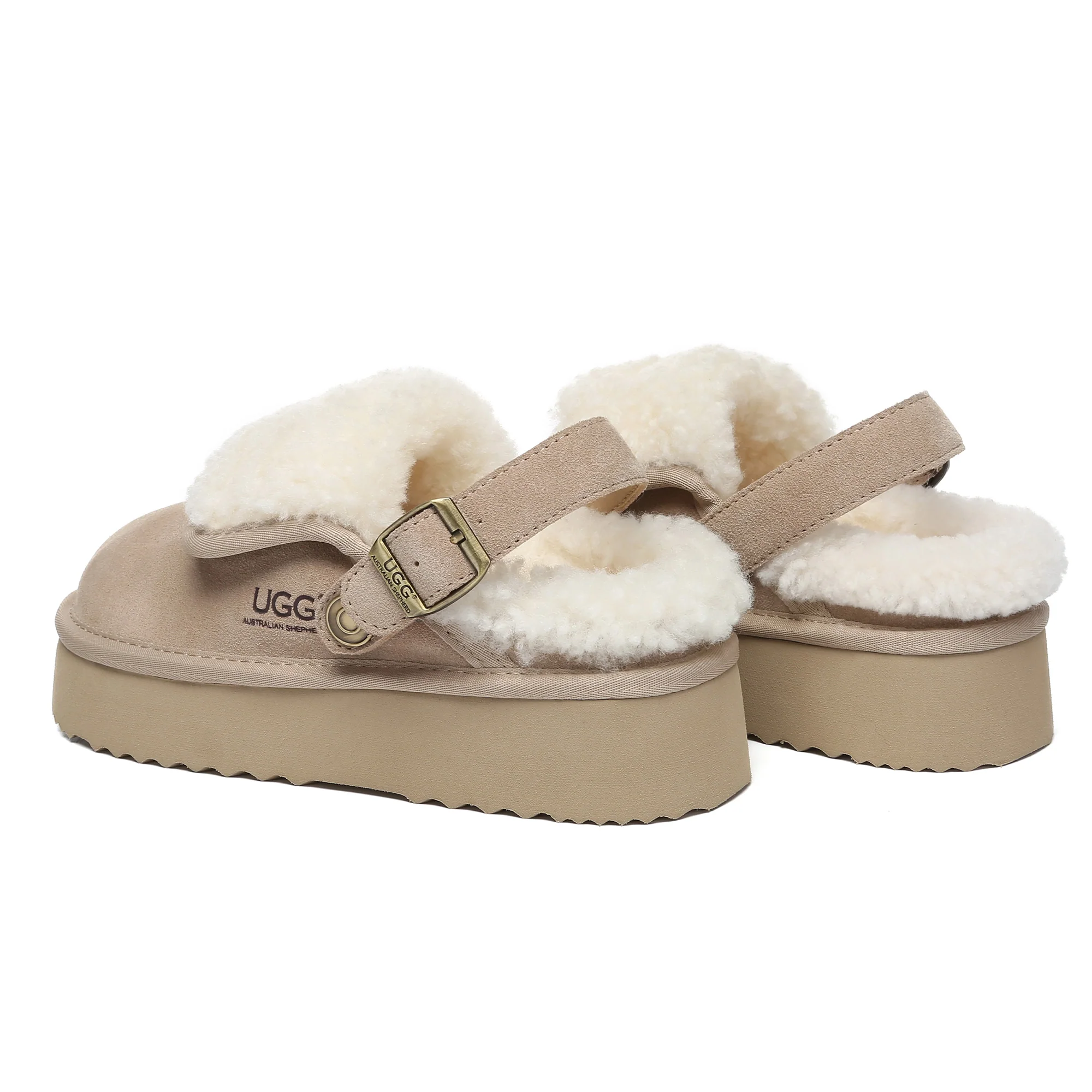 Buckle Strap UGG Platform Slippers Tenley - Image 15