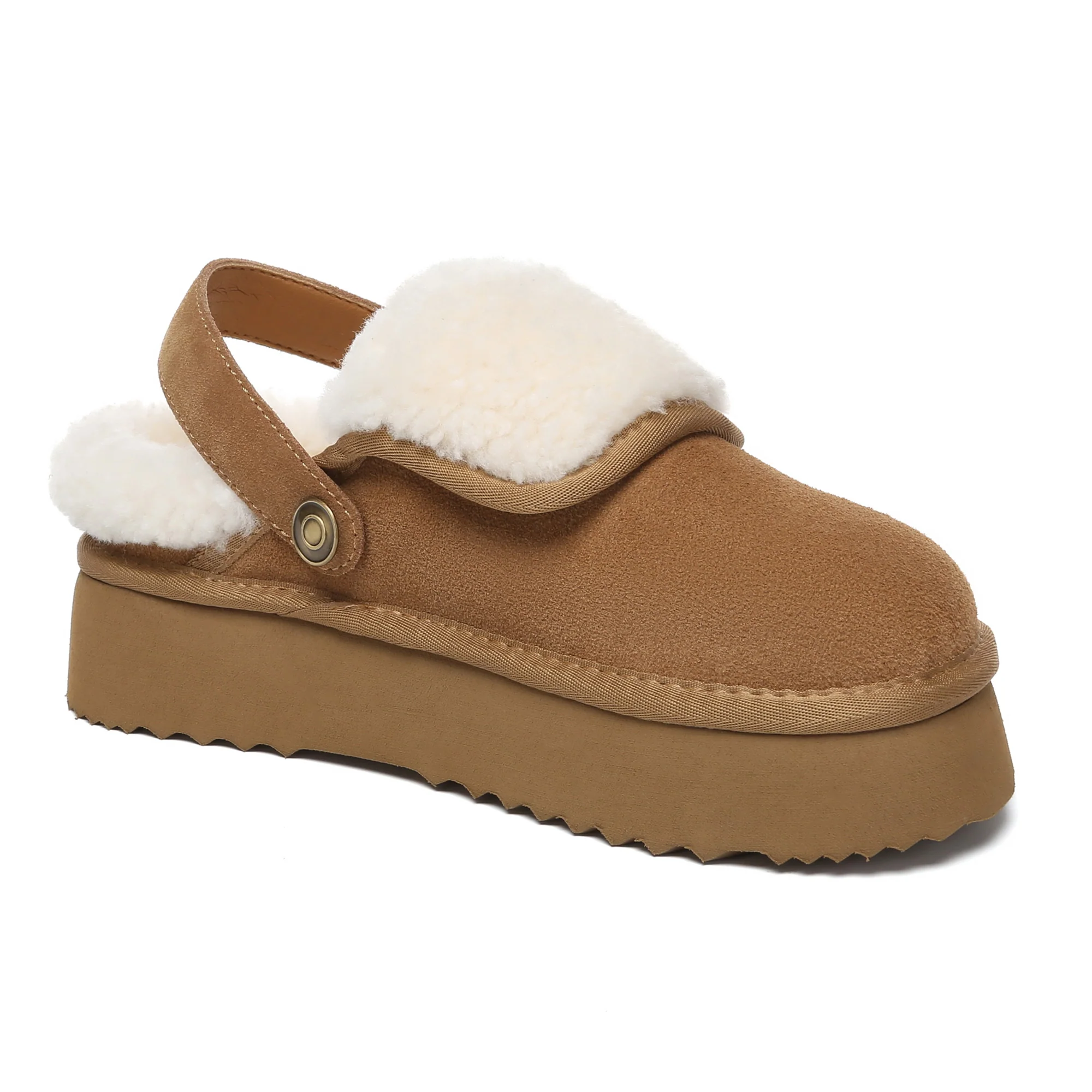 Buckle Strap UGG Platform Slippers Tenley - Image 2