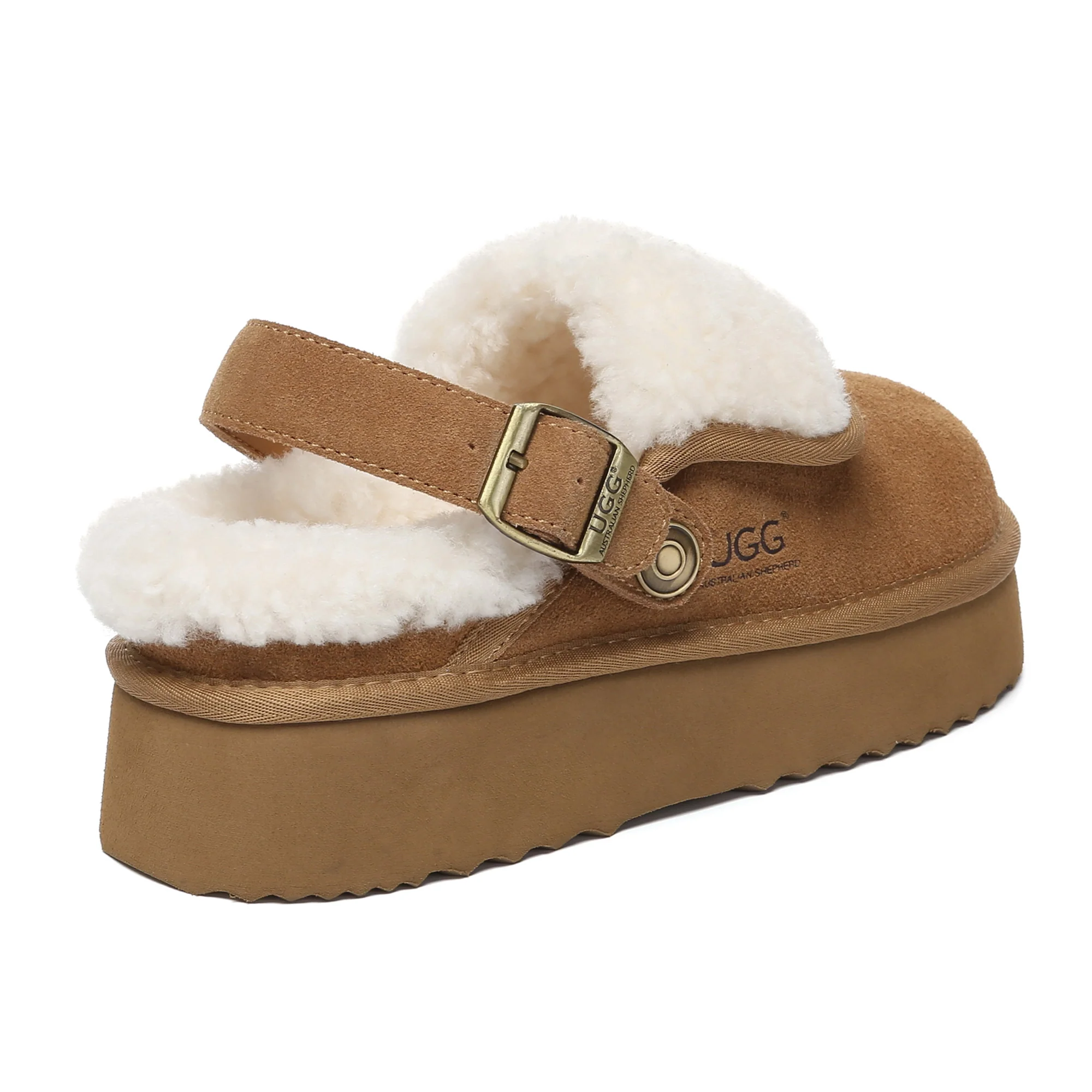 Buckle Strap UGG Platform Slippers Tenley - Image 4