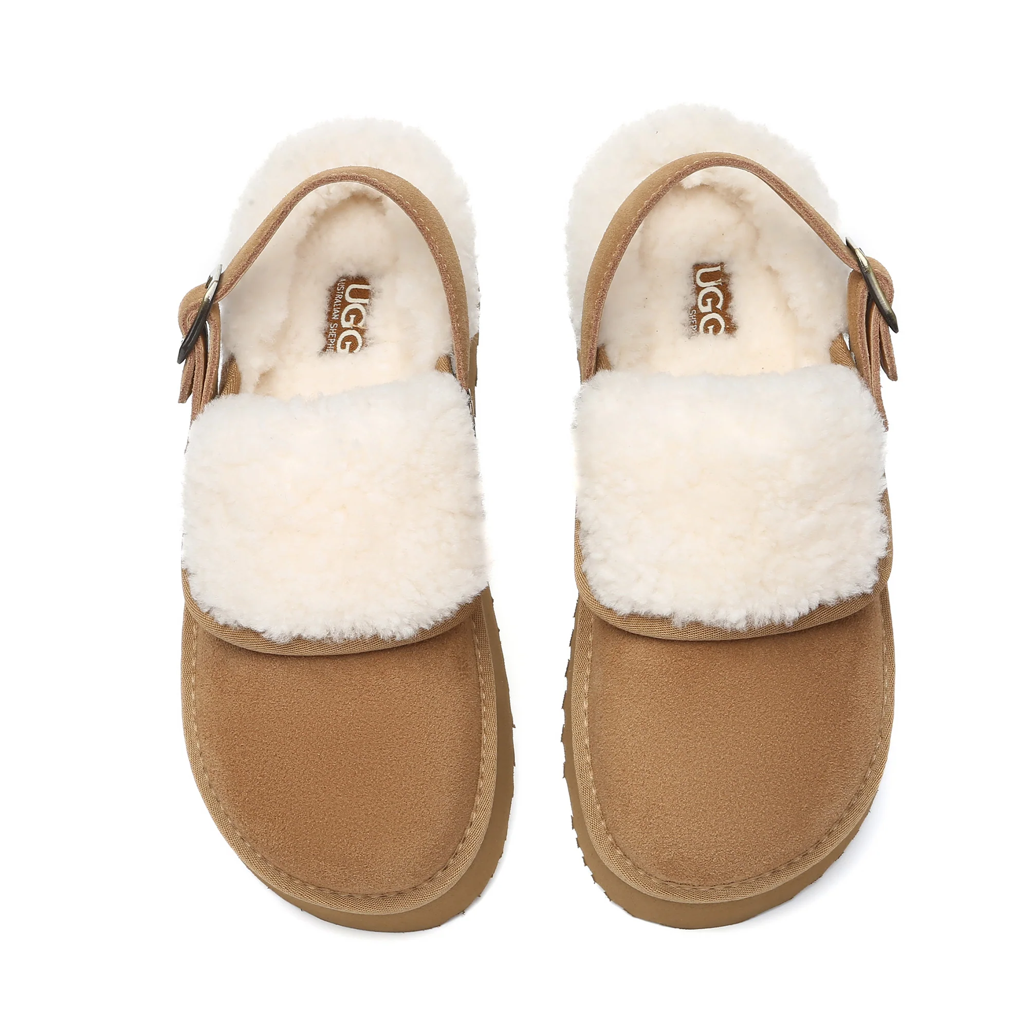 Buckle Strap UGG Platform Slippers Tenley - Image 8