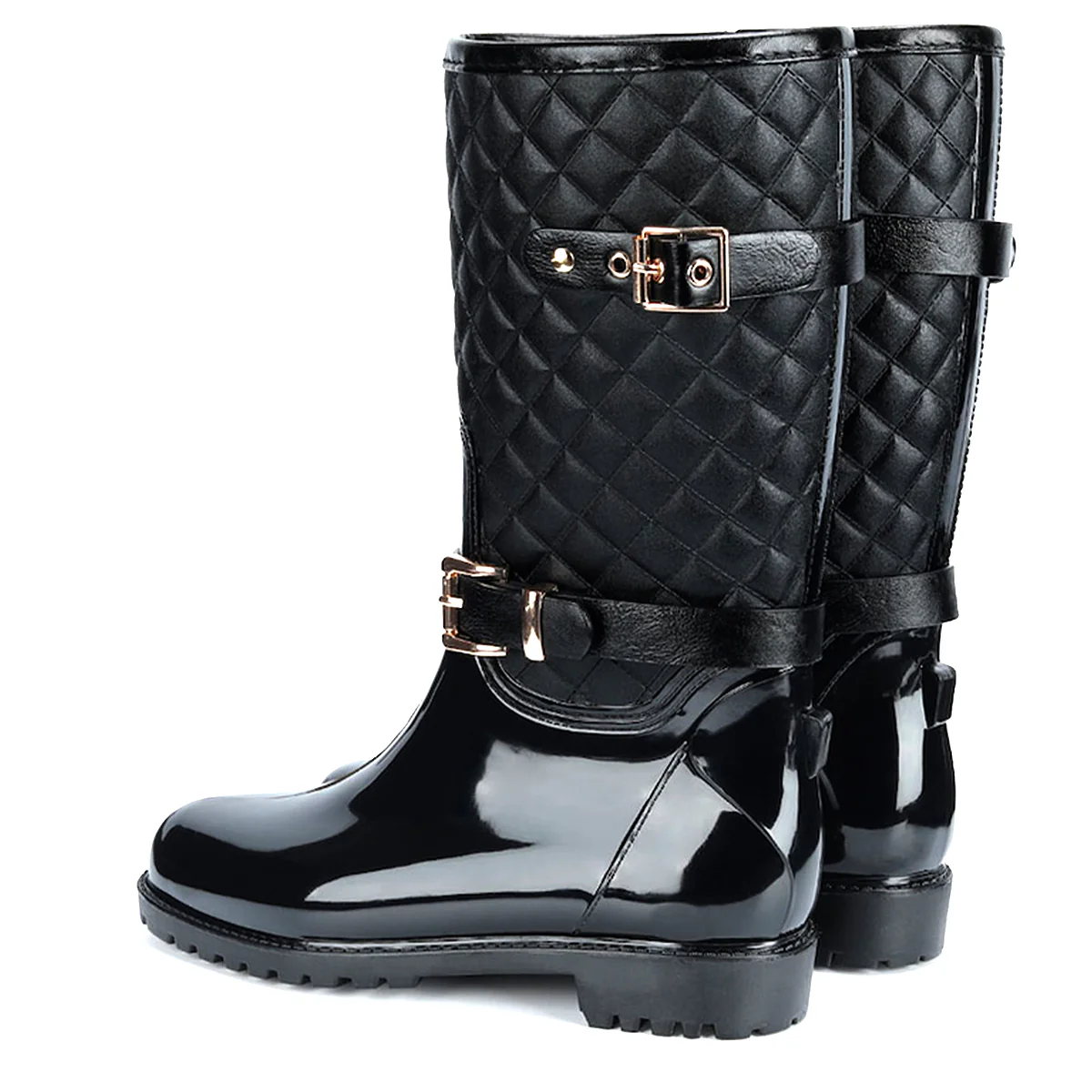 Calypso Fashion Tall Gumboots Waterproof Boots - Image 4