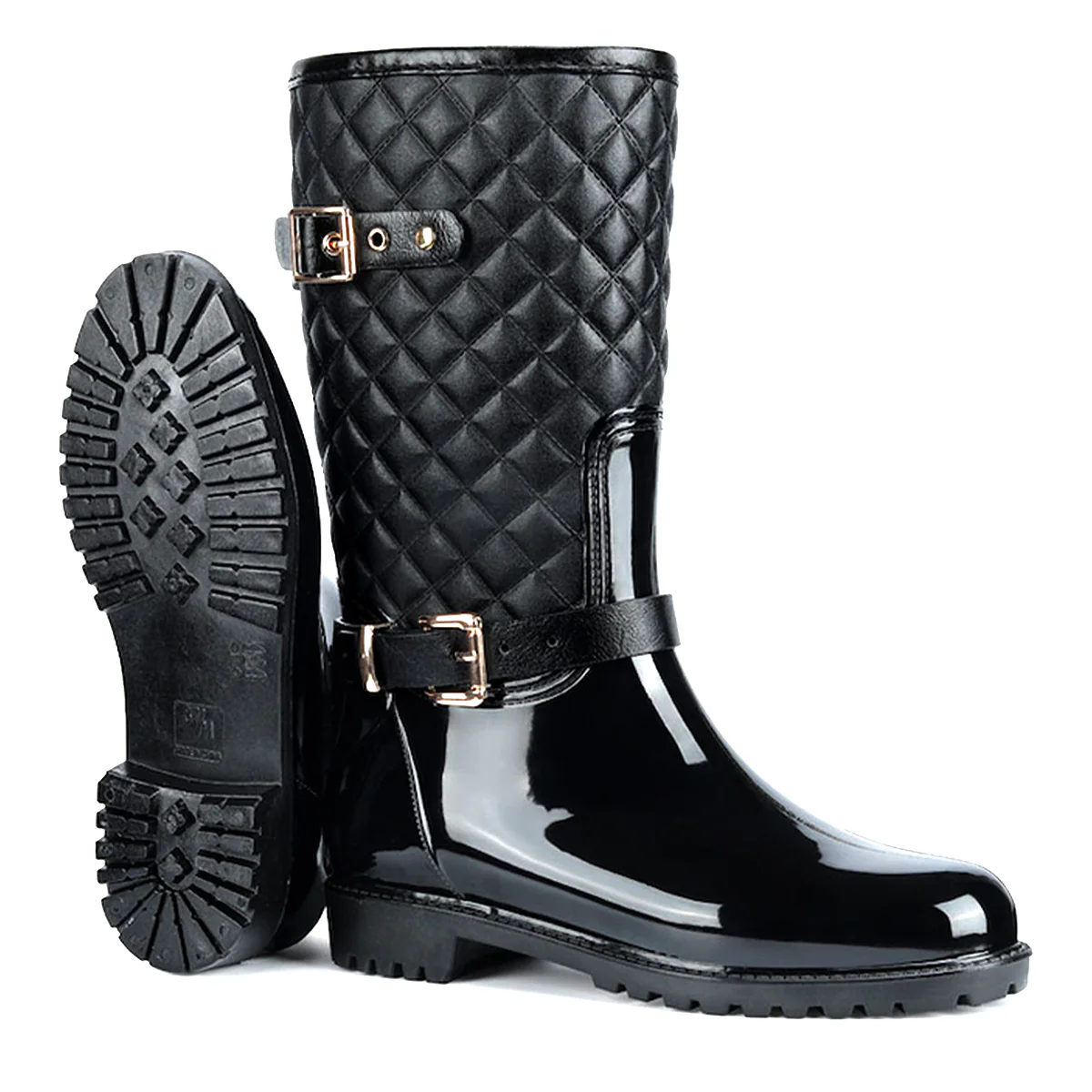 Calypso Fashion Tall Gumboots Waterproof Boots - Image 6