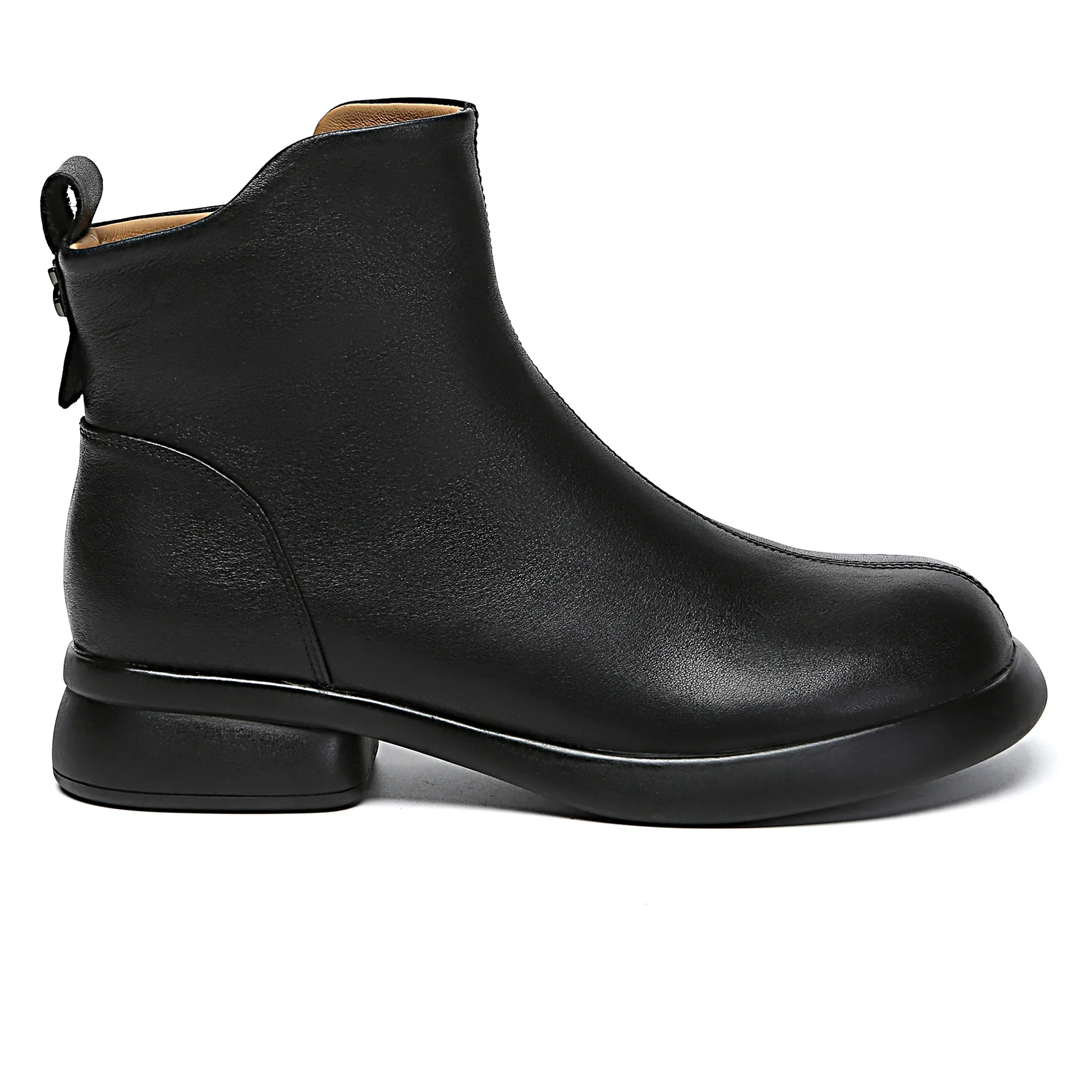 Caroline Leather Zip Ankle Boots - Image 6