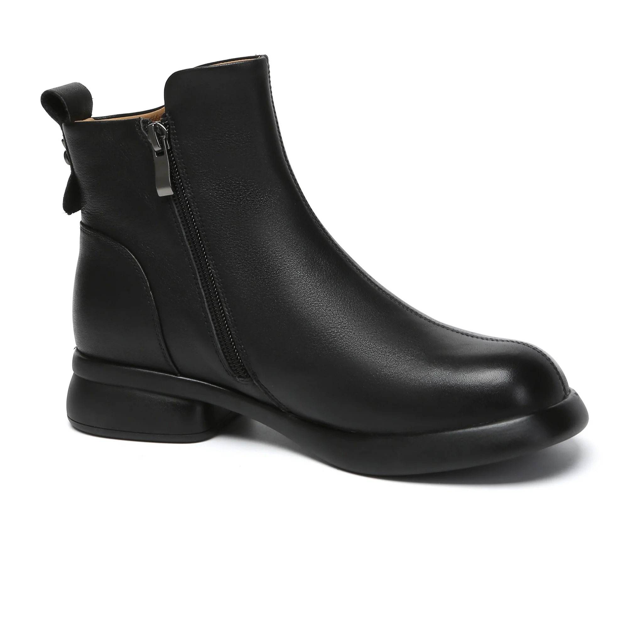 Caroline Leather Zip Ankle Boots - Image 8