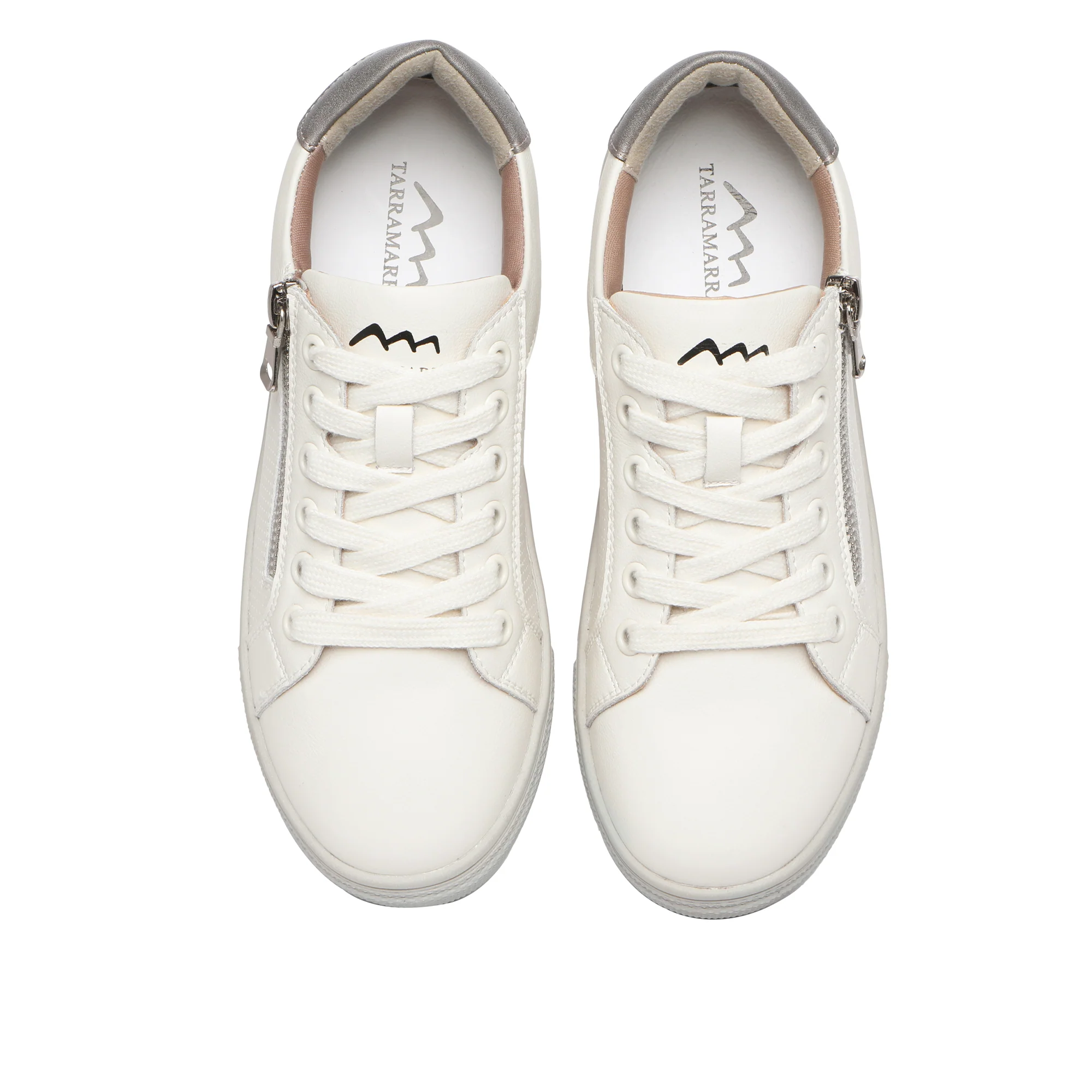 Chloe White Leather Sneakers - Image 5