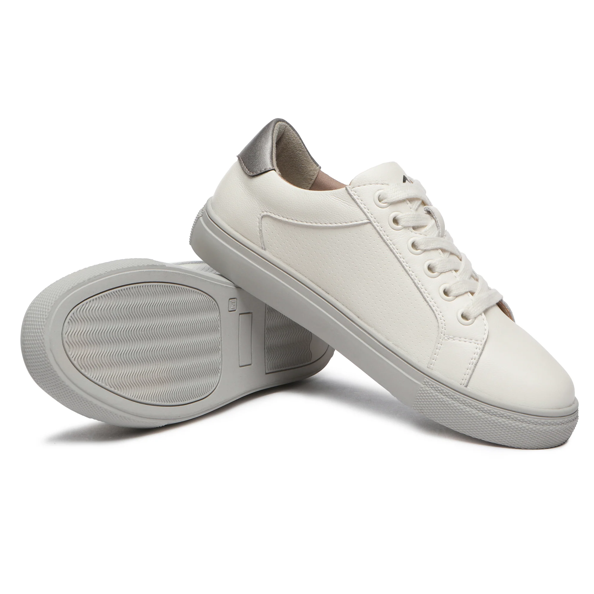 Chloe White Leather Sneakers - Image 6