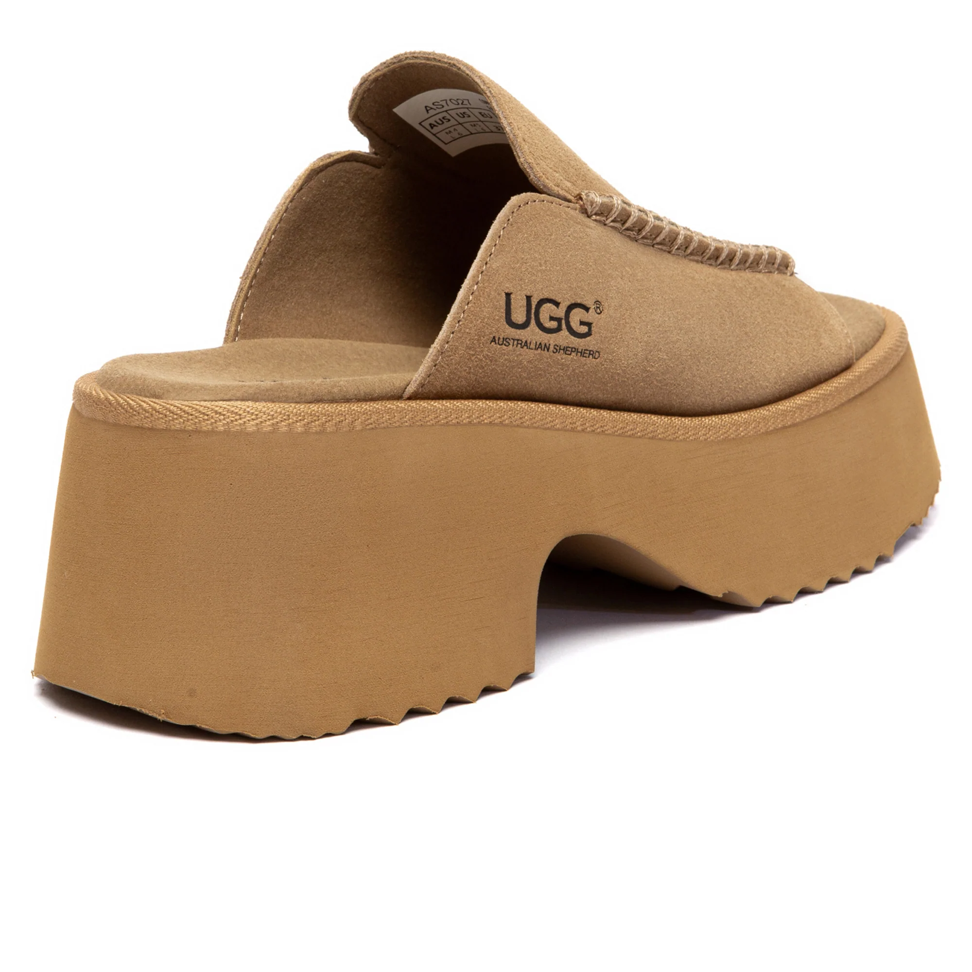 Chunky Heel Platform UGG Slippers - Image 3
