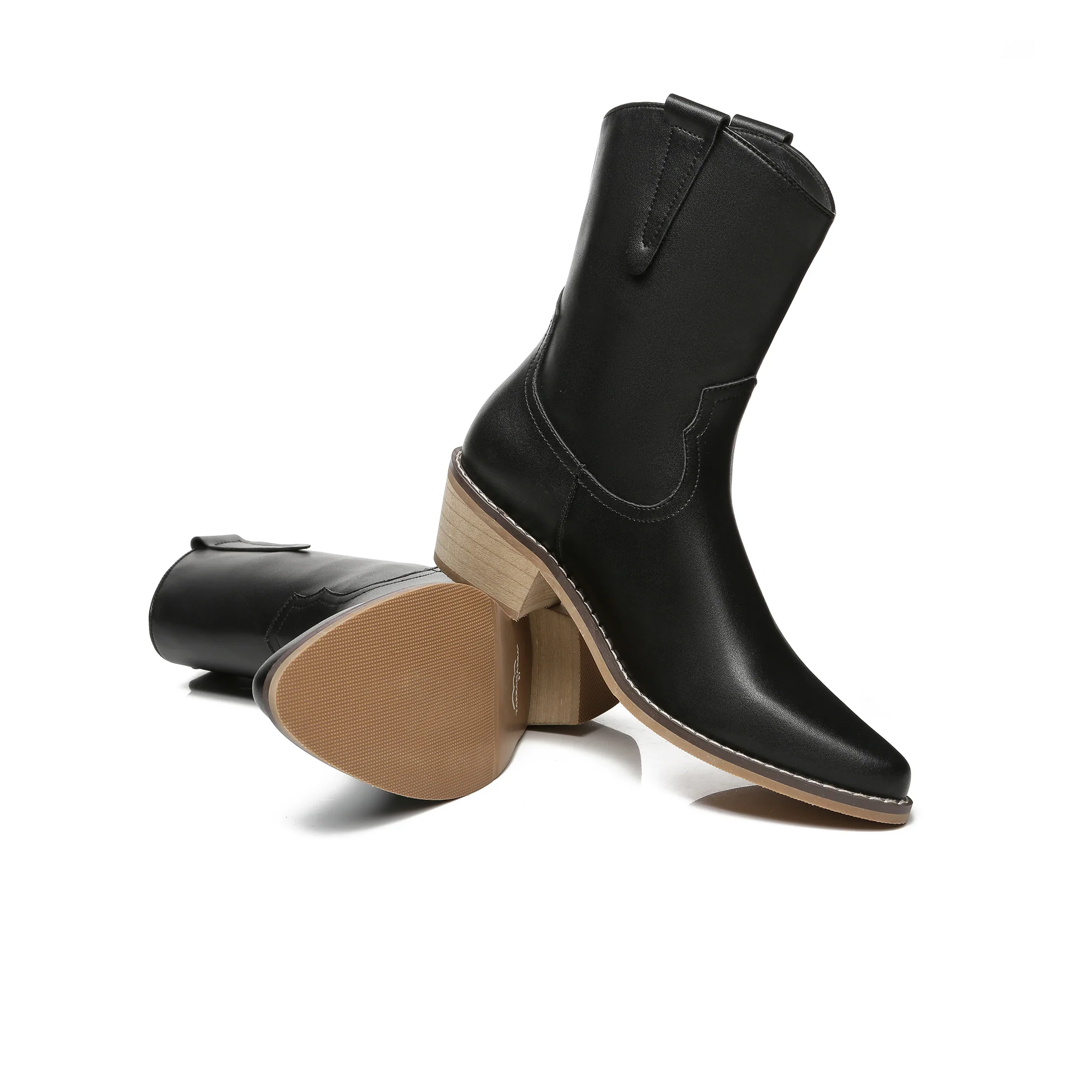 Claudina Cowgirl Leather Boots - Image 10