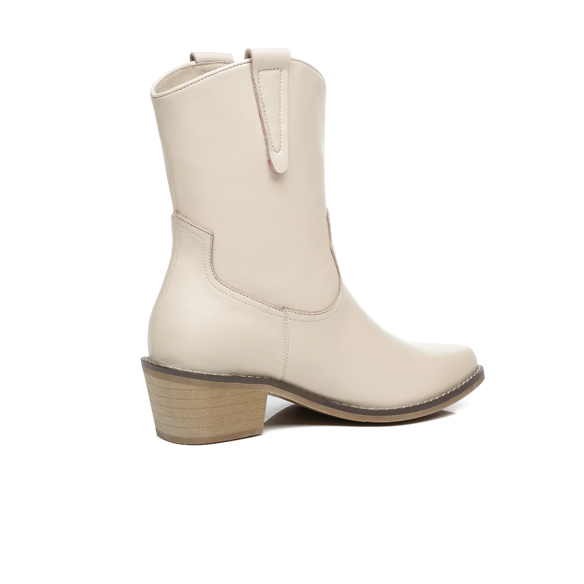 Claudina Cowgirl Leather Boots - Image 3
