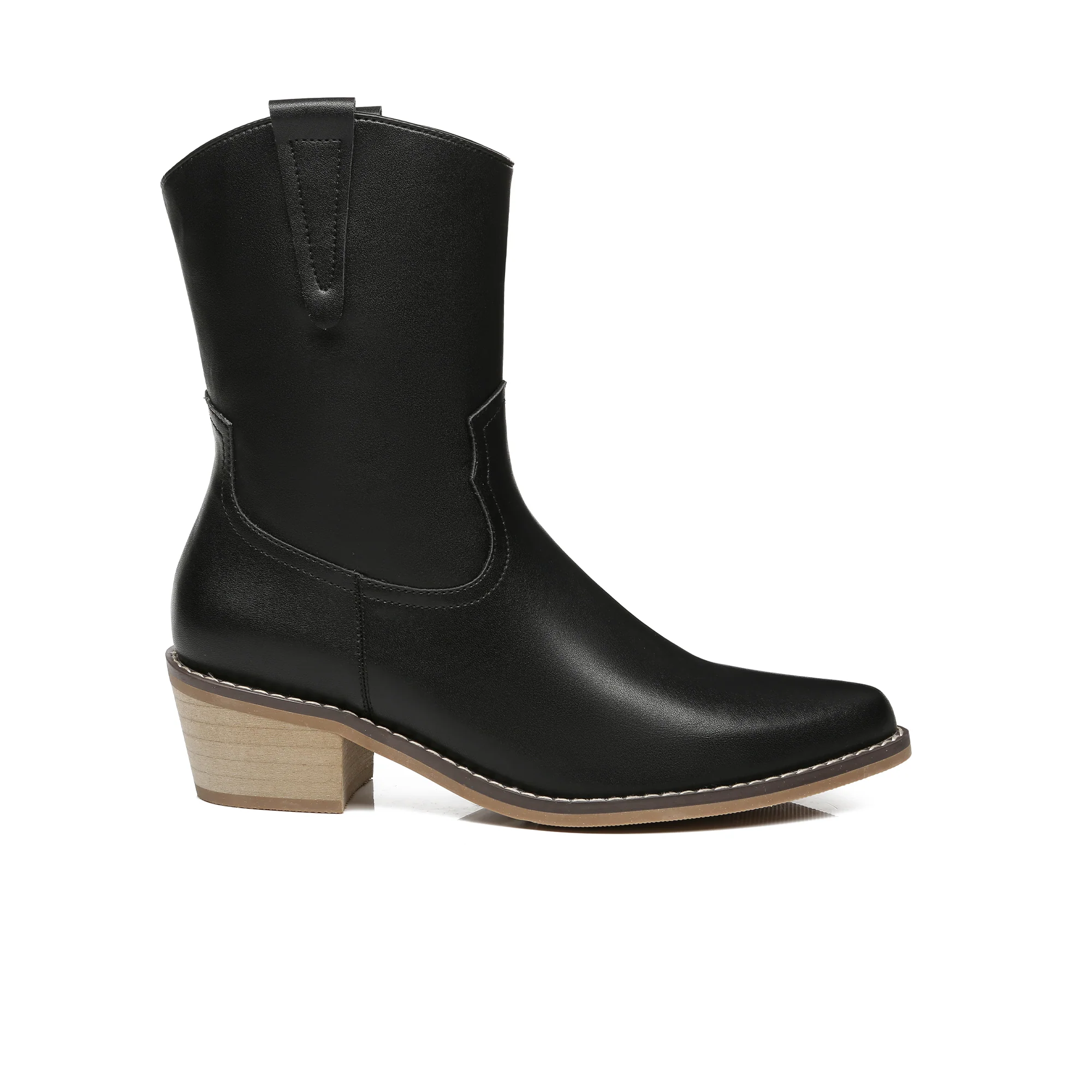 Claudina Cowgirl Leather Boots - Image 6
