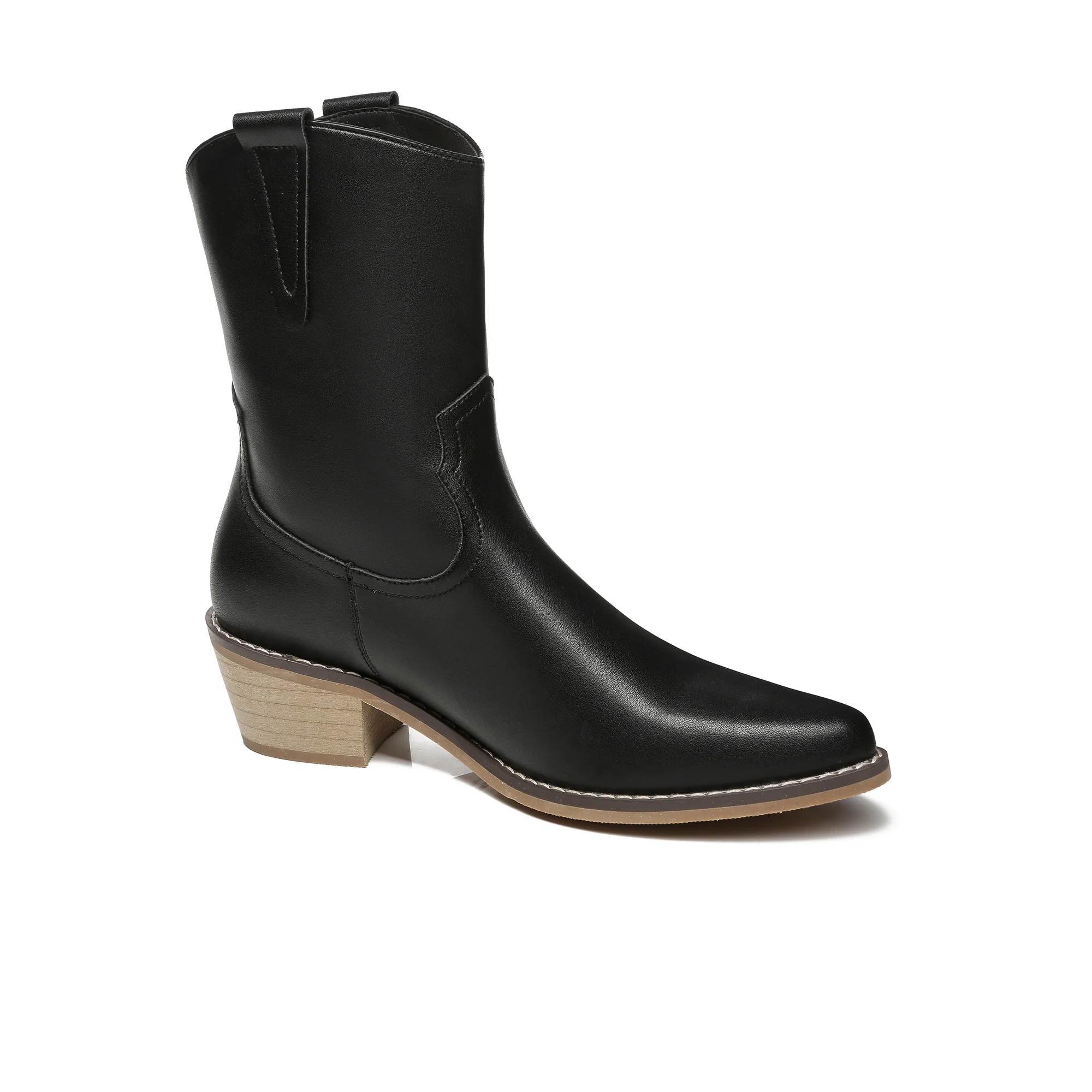 Claudina Cowgirl Leather Boots - Image 8