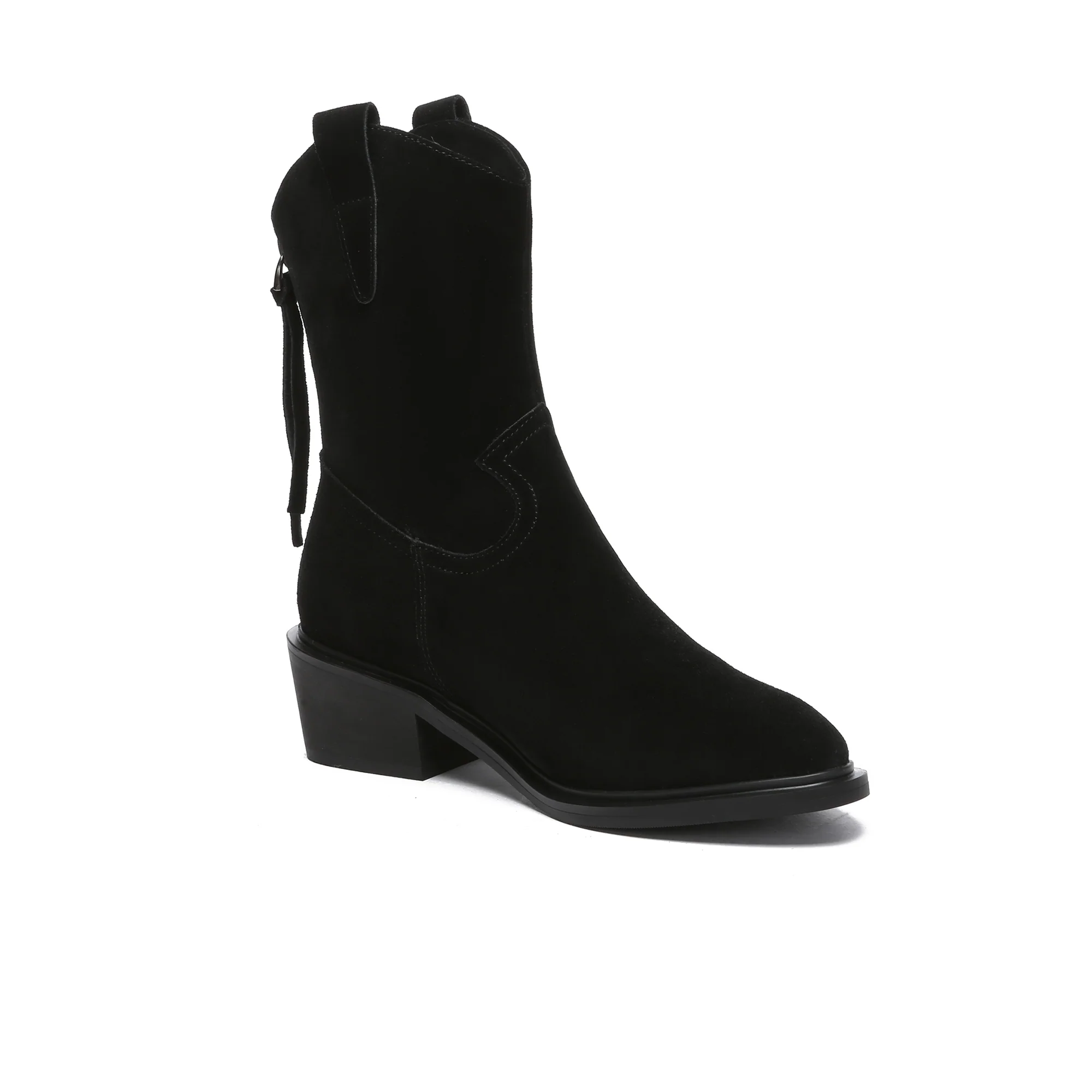 Claudina Cowgirl Suede Boots - Image 3