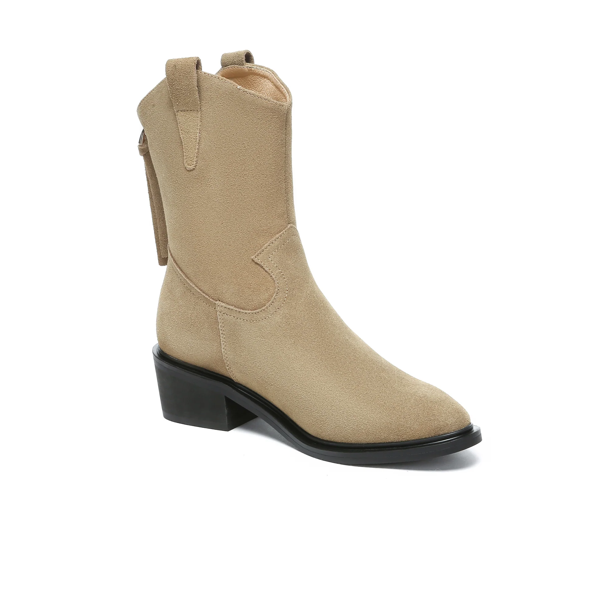Claudina Cowgirl Suede Boots - Image 8