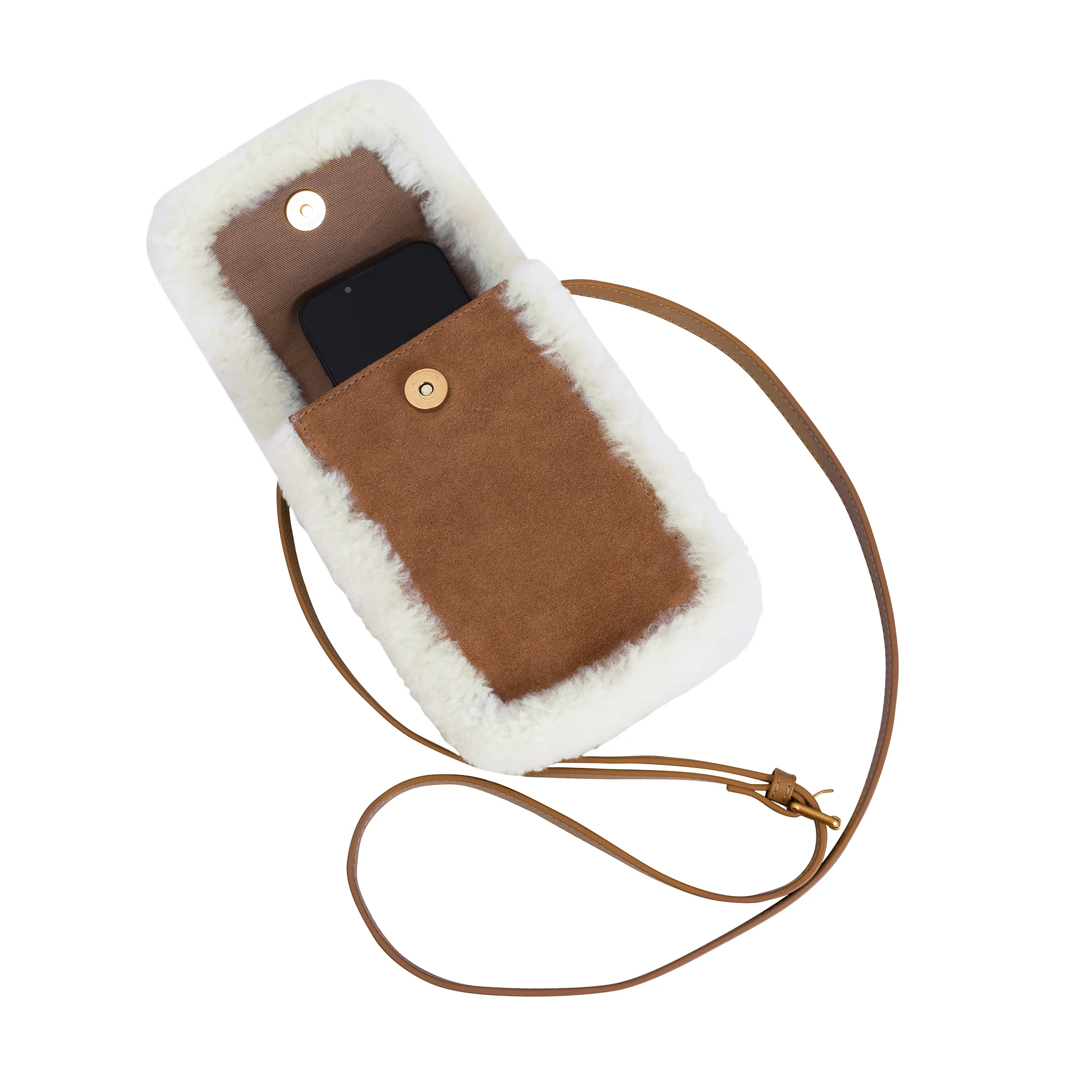 Cleo Sheepskin Cross Body Bag - Image 4