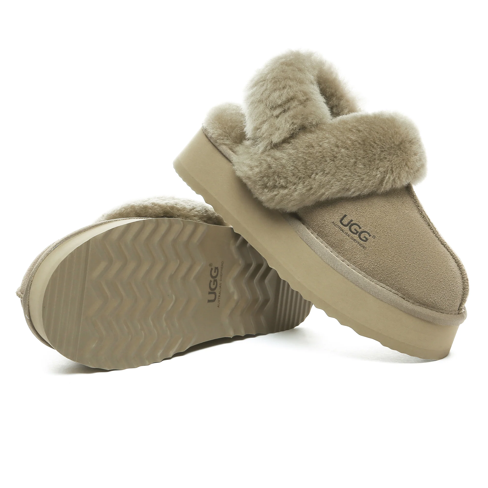 Dua Straps UGG Platform Slippers - Image 20